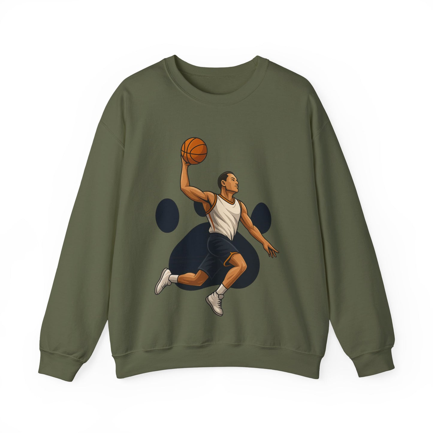Basketball Vibes Crewneck Sweatshirt, Sports Gift, Athletic Fashion, Unisex Style, Casual Wear, Gift for Sport Lovers
