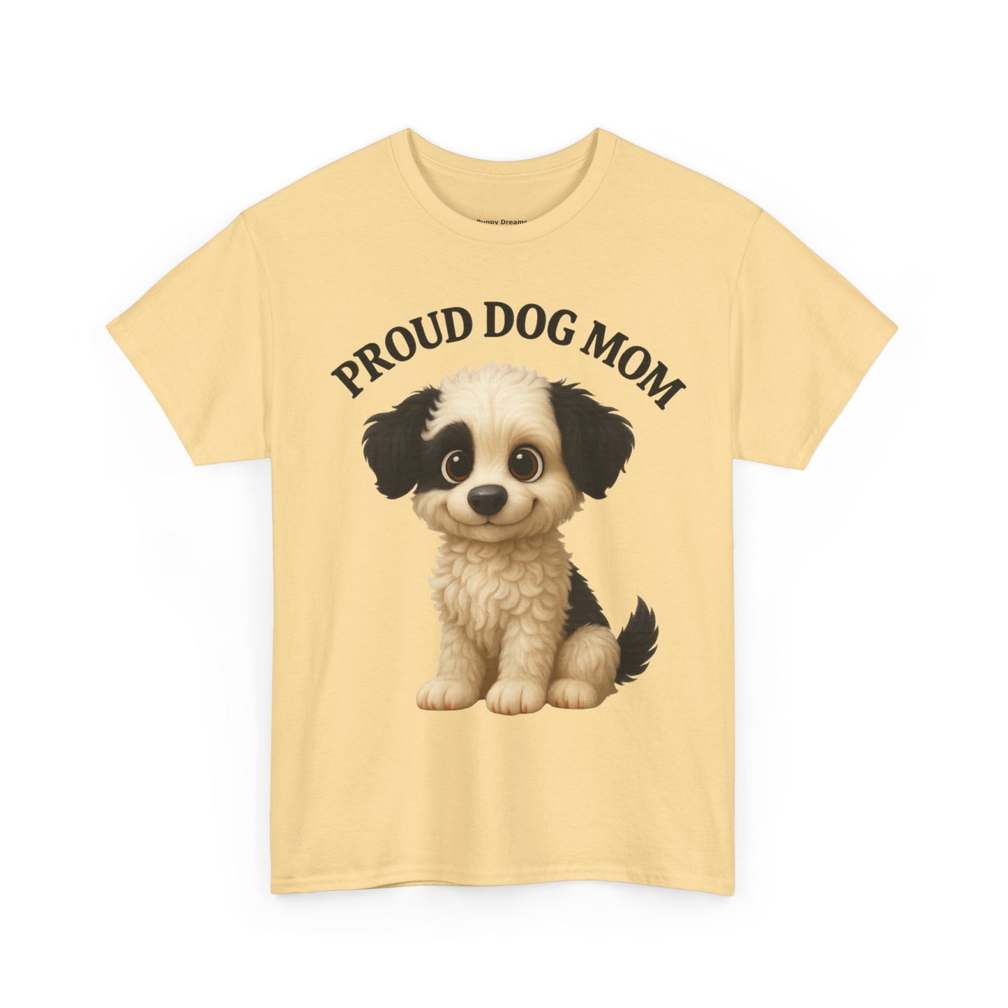 Proud Dog Mom Tee, Unisex Cotton Shirt for Dog Lovers, Pet Owner Gift, Casual Wear, Animal Lover Apparel