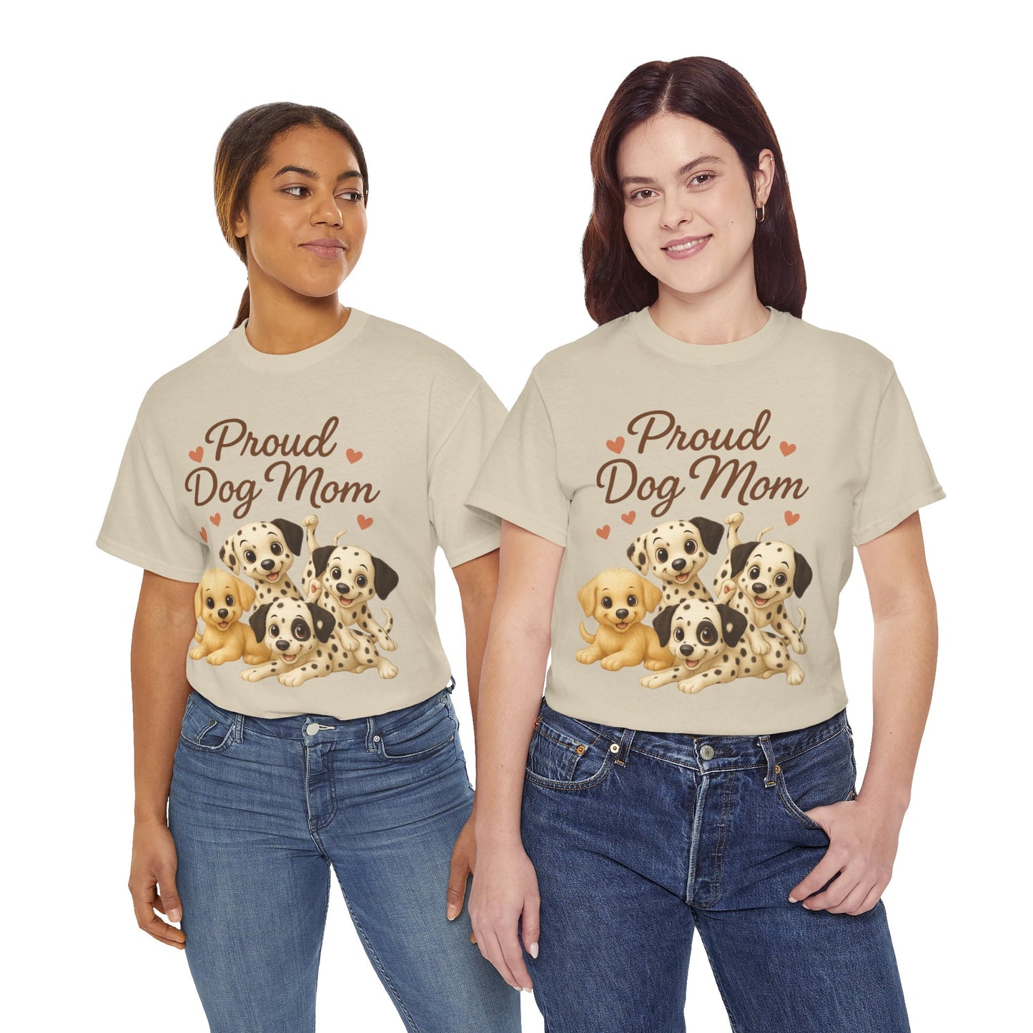 Proud Dog Mom Tee, Pet Lover Shirt, Dog Parent Gift, Birthday Gift for Dog Owners, Animal Lover Fashion, Cute Dog Graphic Tee