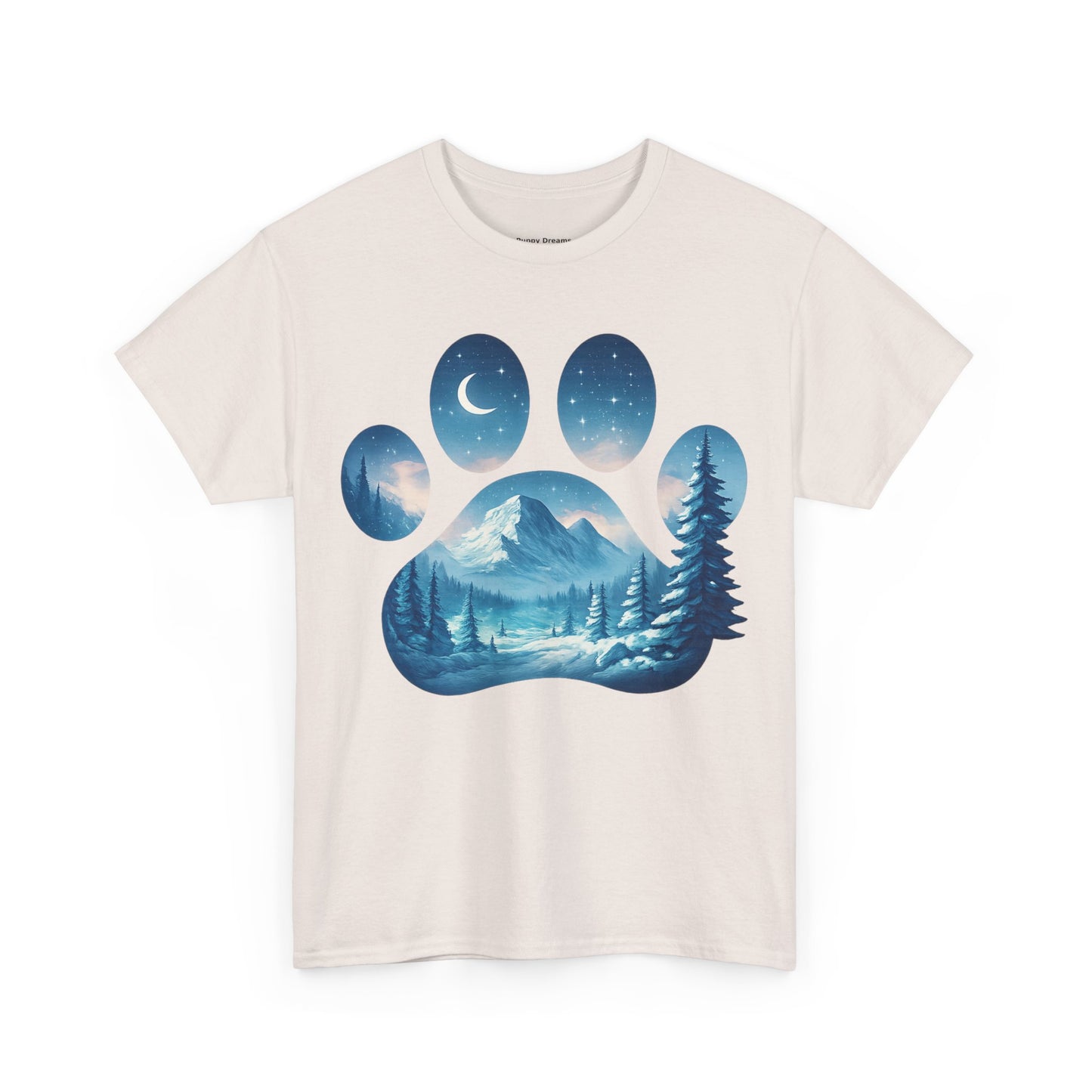 Nature-Inspired Paw Print Tee, Ideal for Pet Lovers, Perfect Gift for Birthdays, Relaxed Fit, Outdoor Adventures, Eco-Friendly