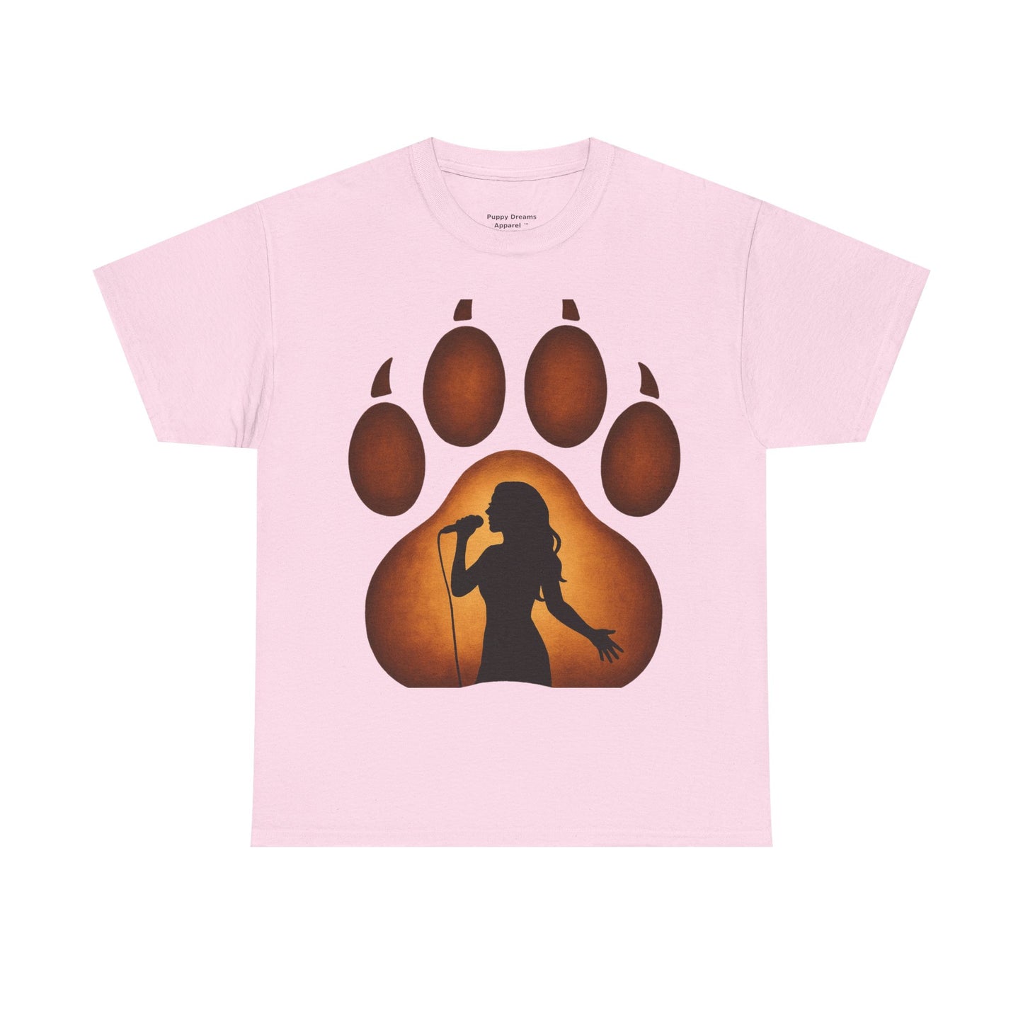 Unisex Cotton T-Shirt with Bear Paw Design - Ideal for Nature Lovers, Gift for Music Fans, Casual Wear, Eco-Friendly Apparel