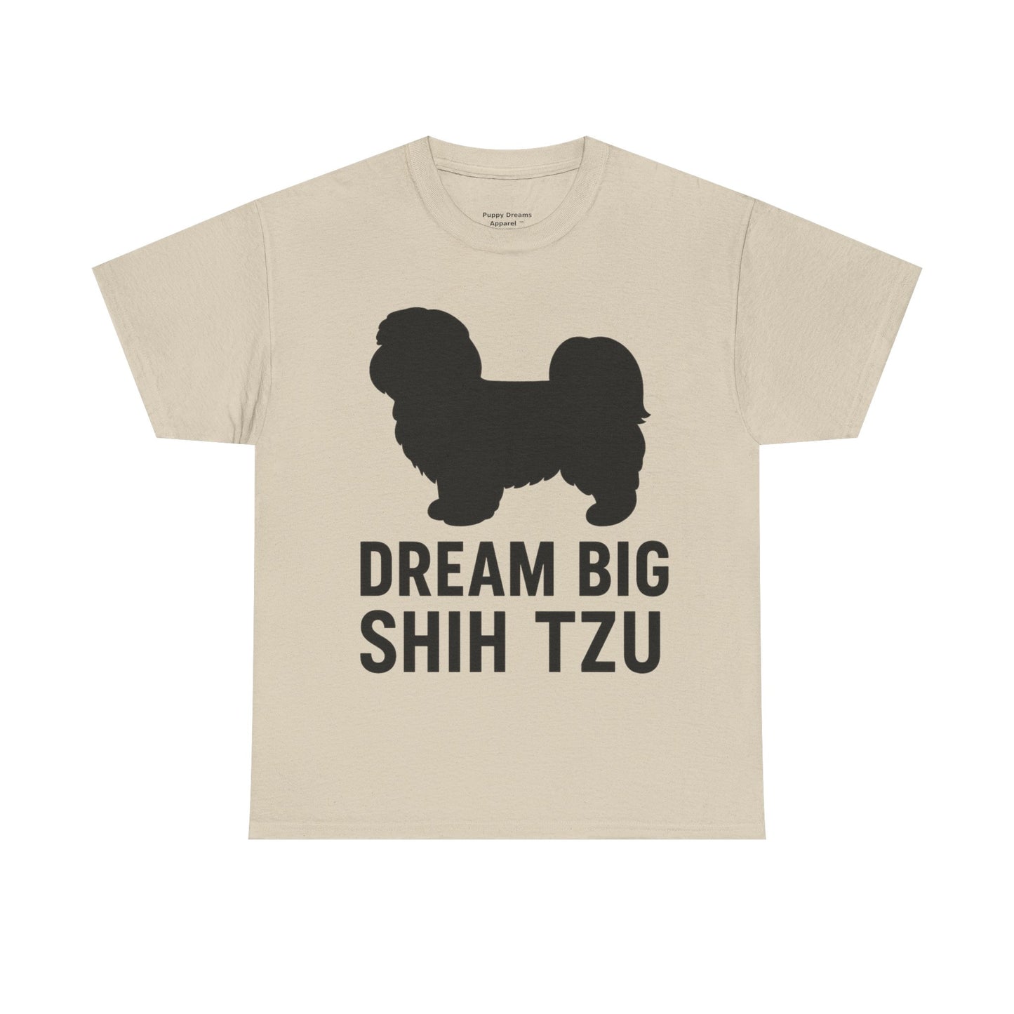 Shih Tzu Dream Big Tee - Unisex Cotton Shirt, Dog Lover Gift, Birthday Apparel, Cute Pet Tee, Casual Wear