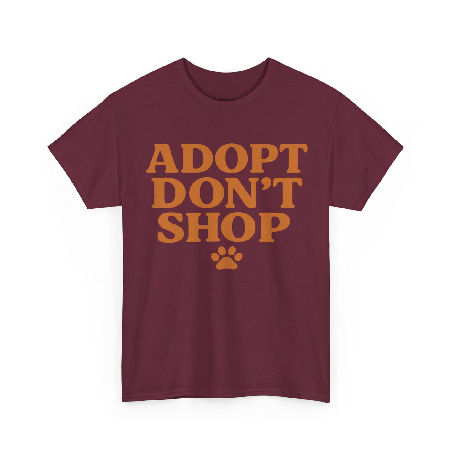 Adopt Don't Shop Unisex Heavy Cotton Tee, Pet Lover Gift, Animal Rescue T-Shirt, Ethical Fashion, Animal Rights, Casual Everyday Wear