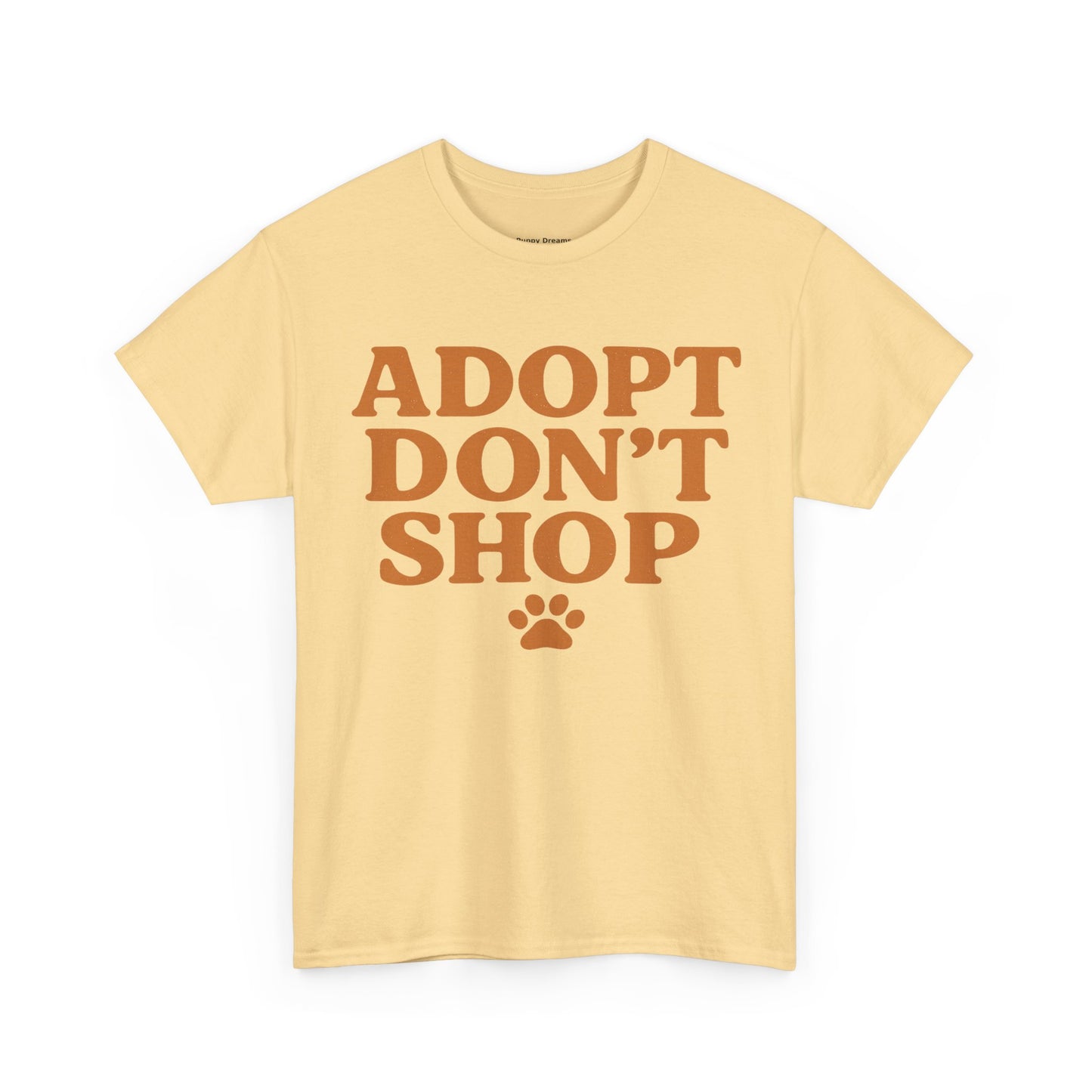 Adopt Don't Shop Unisex Heavy Cotton Tee, Pet Lover Gift, Animal Rescue T-Shirt, Ethical Fashion, Animal Rights, Casual Everyday Wear