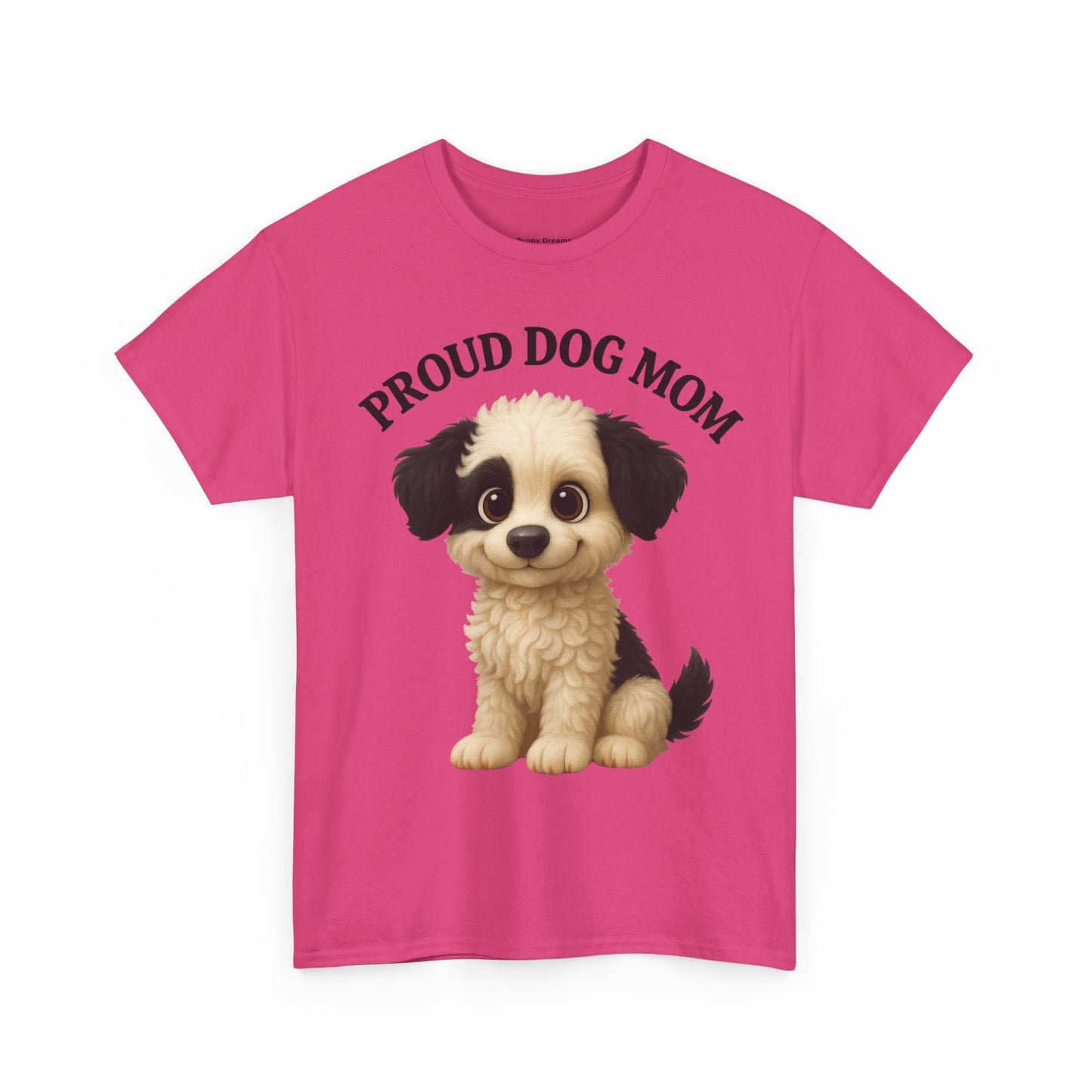 Proud Dog Mom Tee, Unisex Cotton Shirt for Dog Lovers, Pet Owner Gift, Casual Wear, Animal Lover Apparel