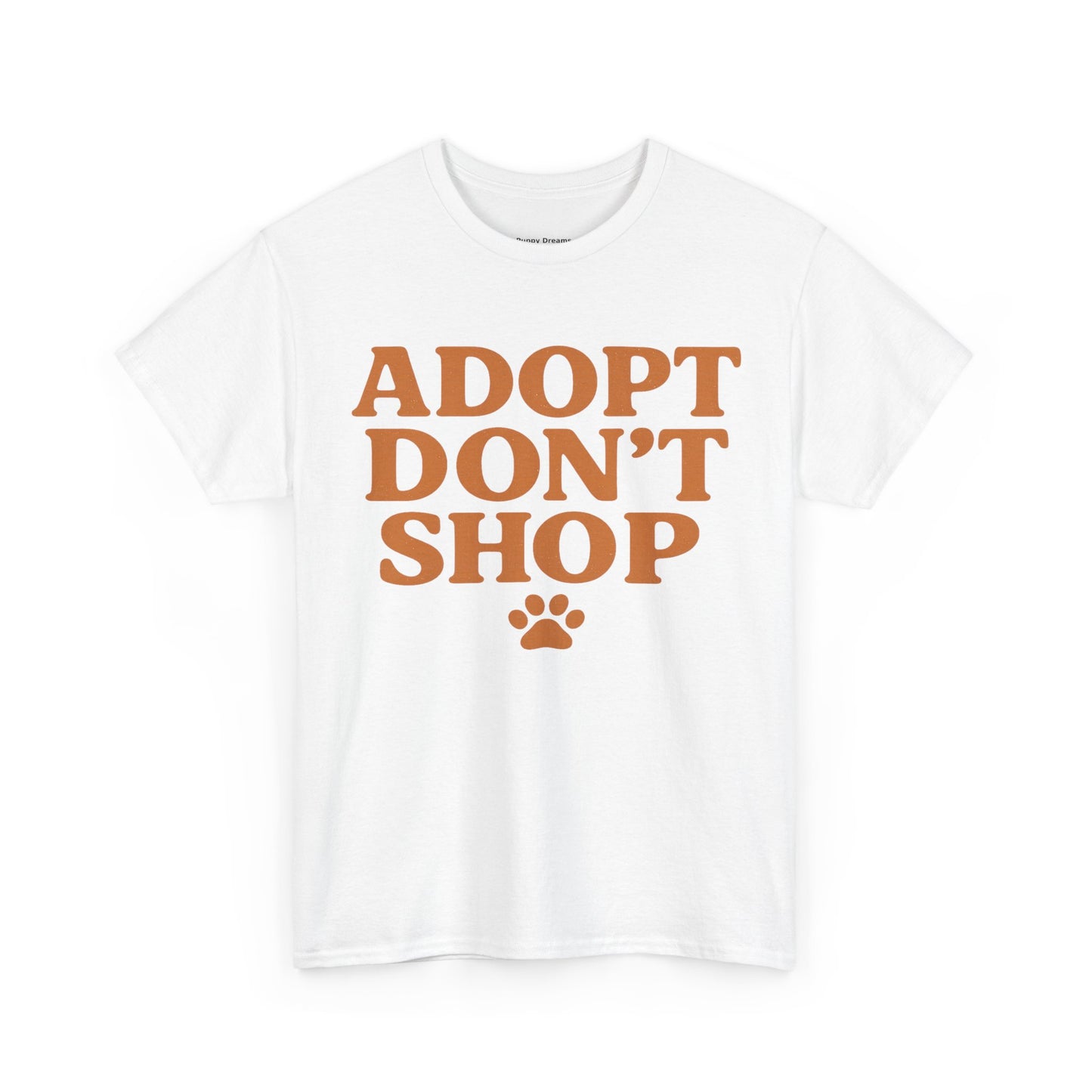 Adopt Don't Shop Unisex Heavy Cotton Tee, Pet Lover Gift, Animal Rescue T-Shirt, Ethical Fashion, Animal Rights, Casual Everyday Wear