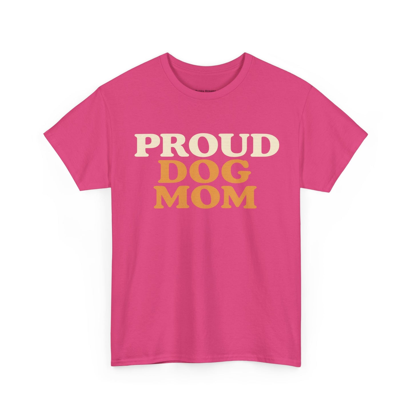 Proud Dog Mom Tee - Unisex Heavy Cotton T-Shirt, Dog Lover Gift, Pet Parent Apparel, Casual Weekend Outfit, Dog Mom Life