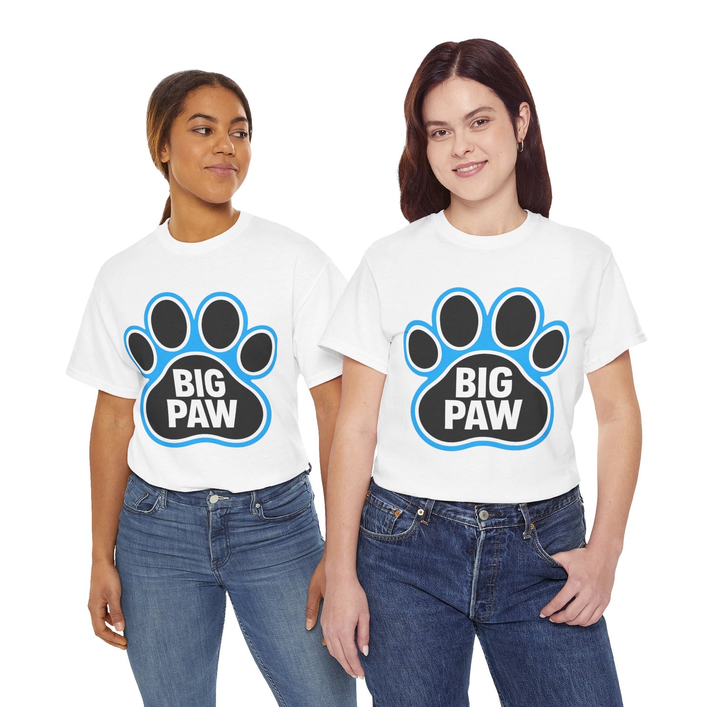 Big Paw Animal Lover Tee, Pet Owner Gift, Unisex Cotton Shirt for Dog Lovers, Cute Paw Print Tee, Casual Everyday Wear