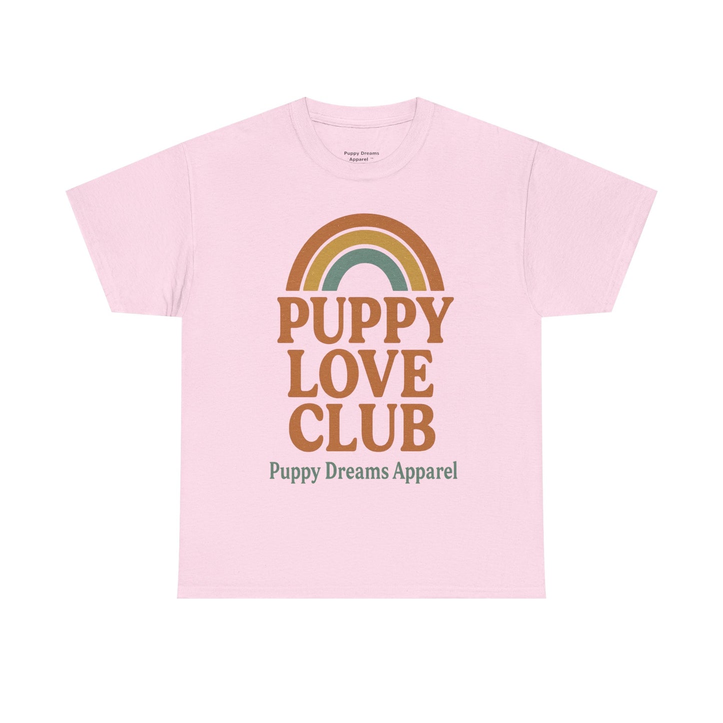 Puppy Love Club Unisex Heavy Cotton Tee, Dog Lover Shirt, Pet Owner Gift, Cute Graphic Tee, Animal Enthusiast Apparel, Casual Everyday Wear
