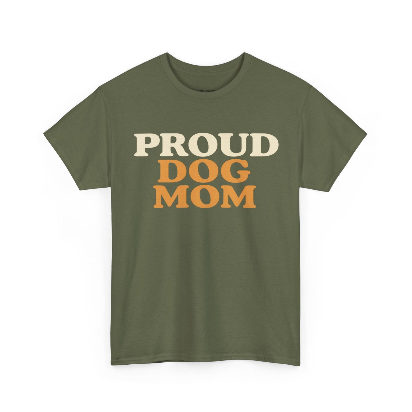 Proud Dog Mom Tee - Unisex Heavy Cotton T-Shirt, Dog Lover Gift, Pet Parent Apparel, Casual Weekend Outfit, Dog Mom Life