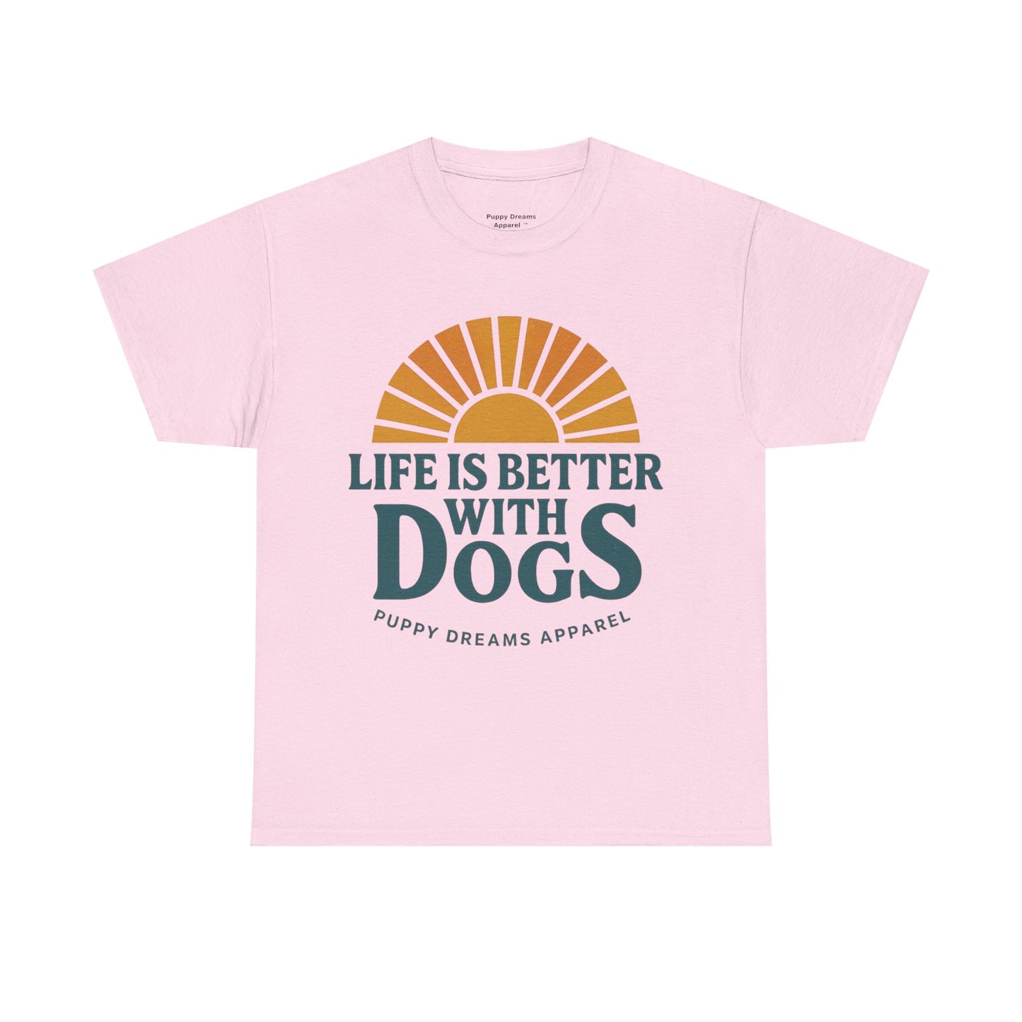 Life is Better with Dogs Tee, Unisex Cotton T-Shirt, Dog Lover's Gift, Cute Pet Apparel, Everyday Casual Wear