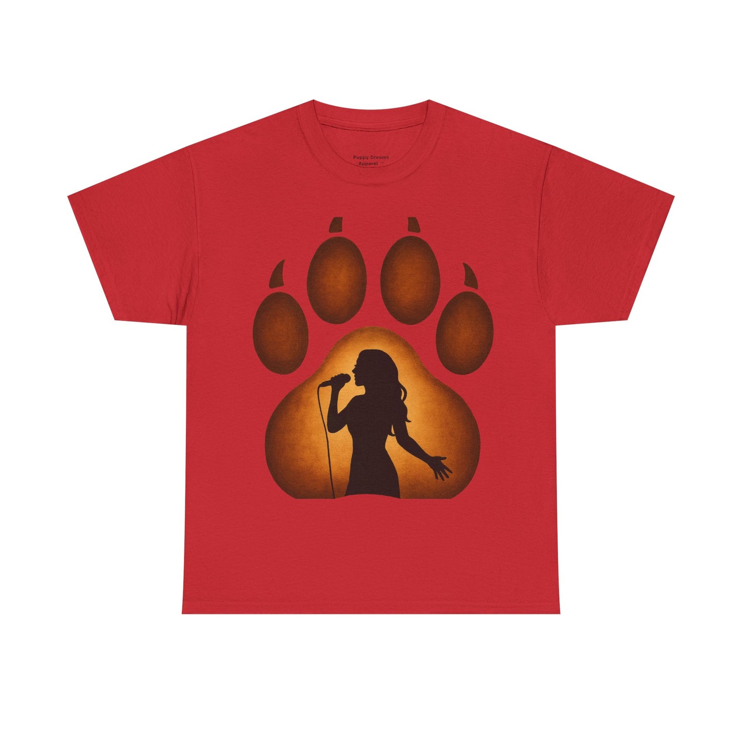 Unisex Cotton T-Shirt with Bear Paw Design - Ideal for Nature Lovers, Gift for Music Fans, Casual Wear, Eco-Friendly Apparel