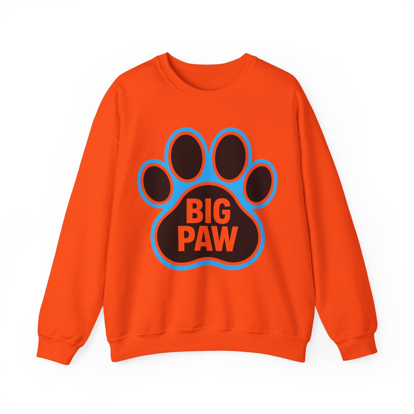 Paw Print Sweatshirt for Animal Lovers, Cozy Sweater, Pet Owner Gift, Big Paw Crewneck, Animal Rescue Fundraiser
