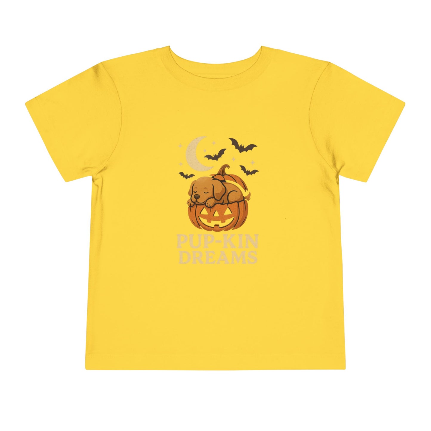Toddler Halloween Tee - Pup-Kin Dreams, Funny Kids Shirt, Cute Fall Apparel, Baby Pumpkin T-Shirt, Trick or Treat Outfit