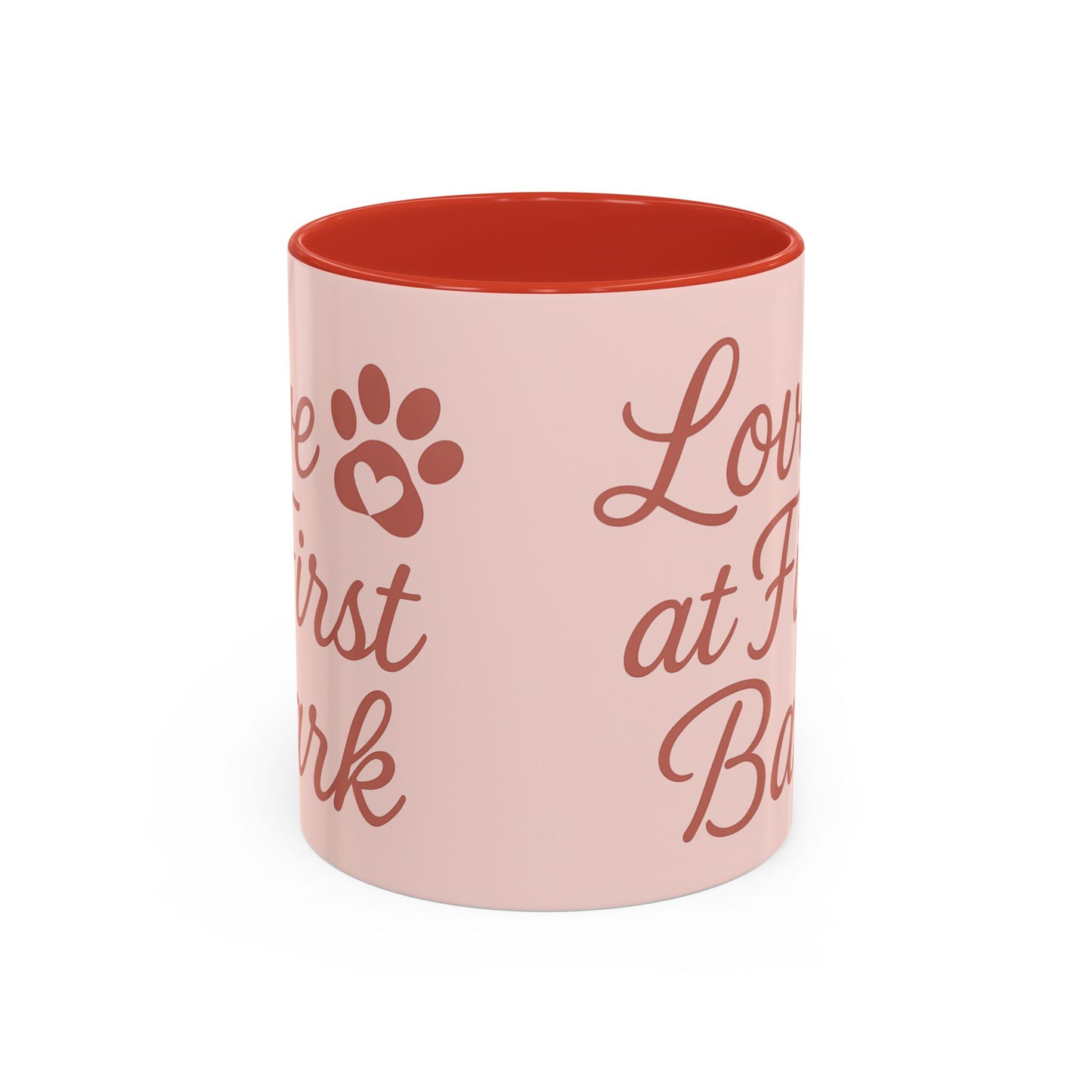 Love at First Bark Coffee Mug, Pet Lover Gift, Dog Mom Mug, Cute Dog Accessories, Animal Lover Coffee Cup