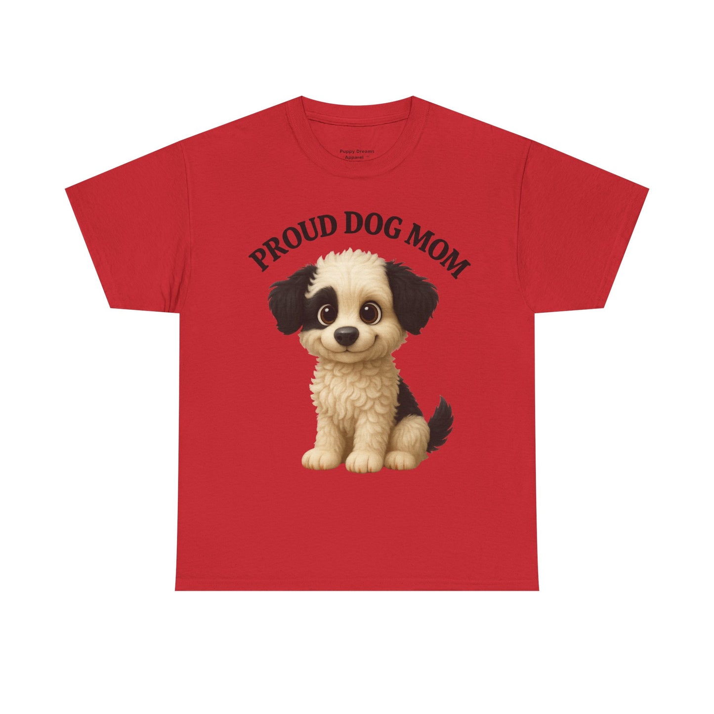 Proud Dog Mom Tee, Unisex Cotton Shirt for Dog Lovers, Pet Owner Gift, Casual Wear, Animal Lover Apparel