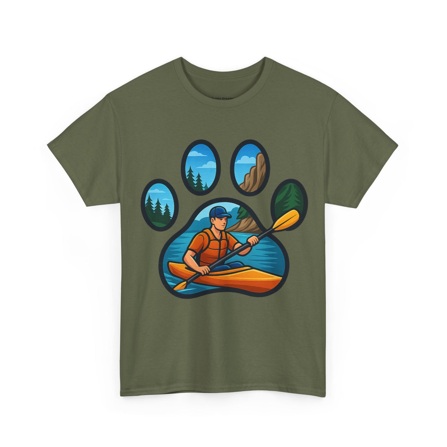 Adventure Kayaking Graphic Tee for Outdoor Lovers, Unisex Cotton Shirt, Nature Lovers Gift, Camping Apparel, Wildlife Design T-Shirt