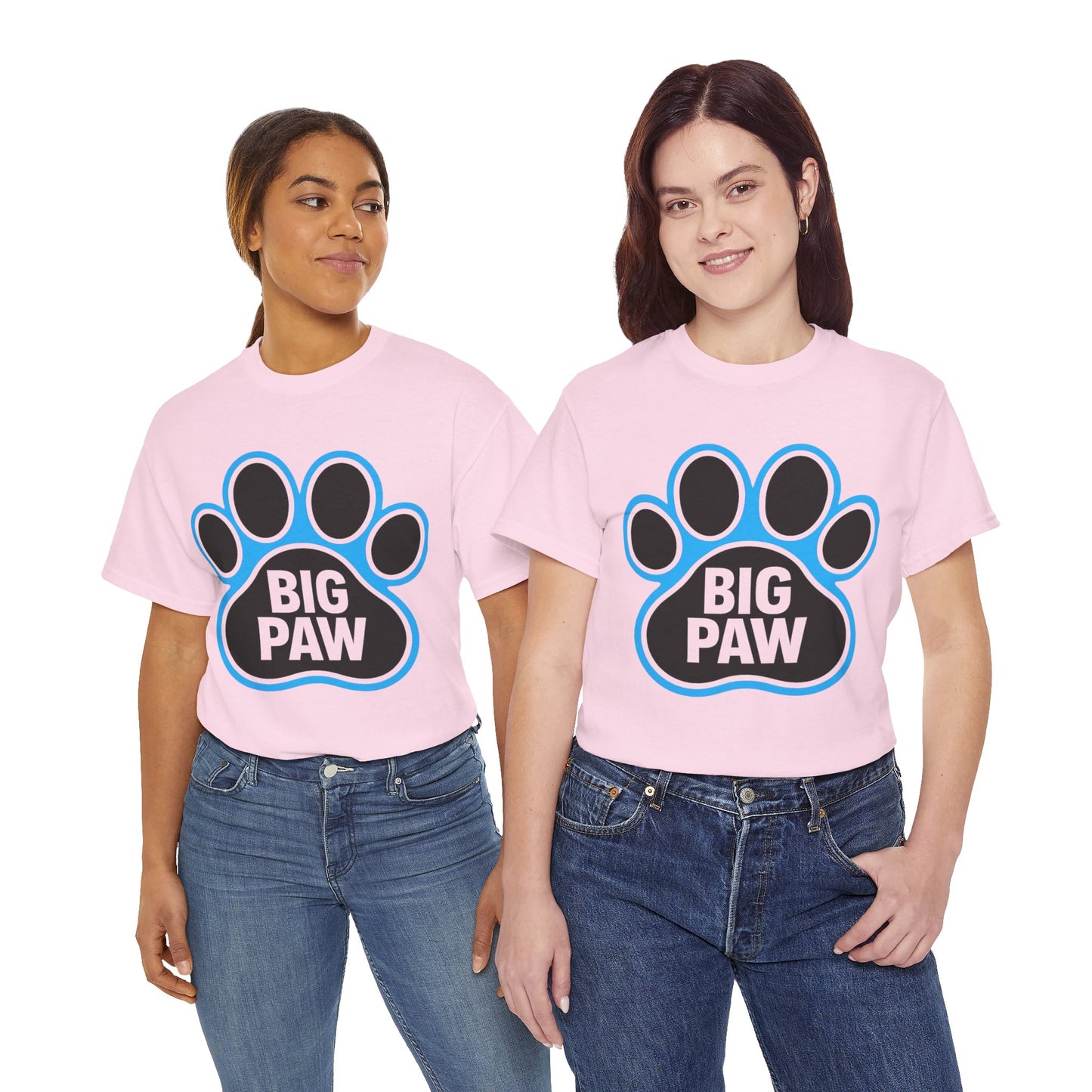 Big Paw Animal Lover Tee, Pet Owner Gift, Unisex Cotton Shirt for Dog Lovers, Cute Paw Print Tee, Casual Everyday Wear