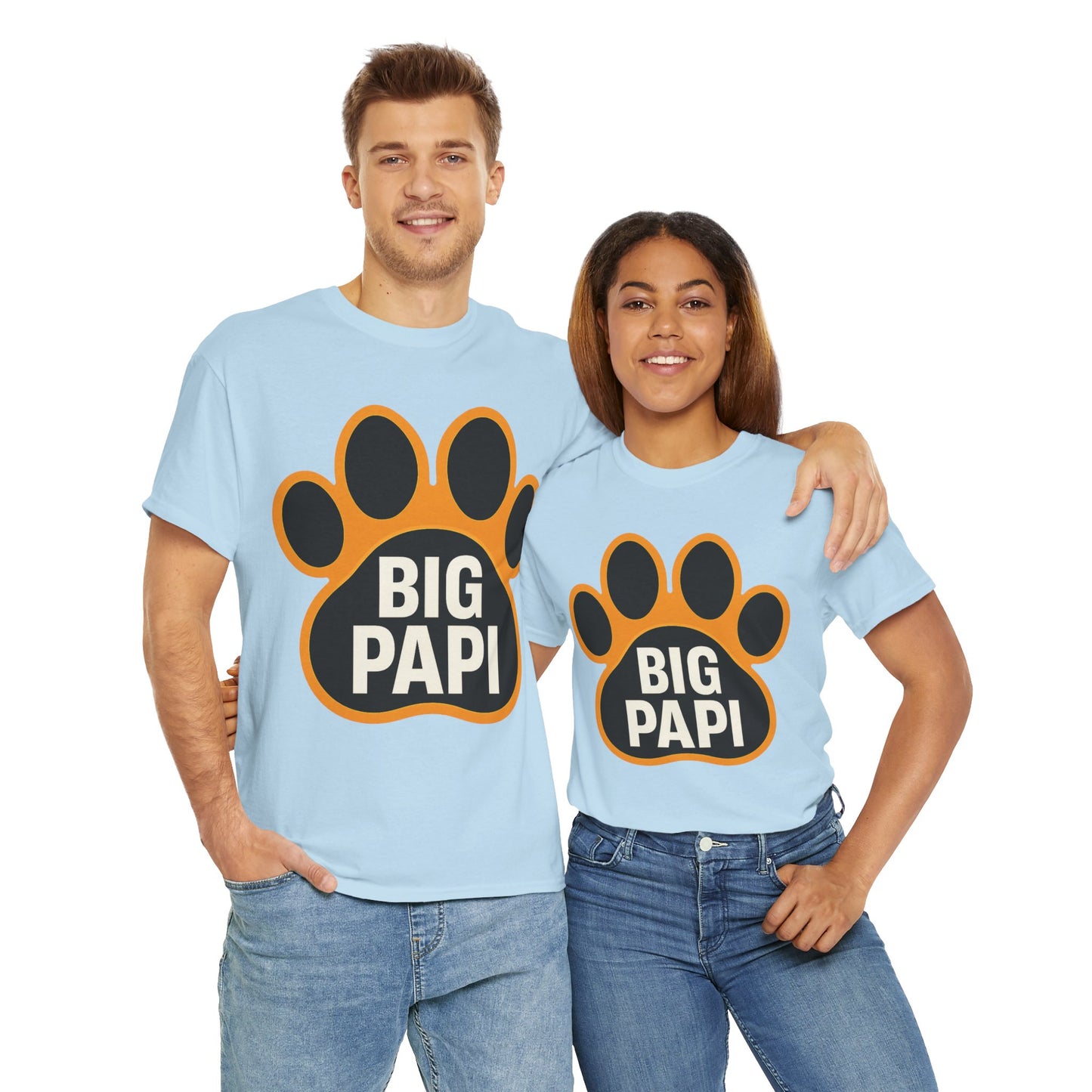 Big Papi Unisex Heavy Cotton Tee, Funny Animal Lover Shirt, Pet Parent Gift, Casual Wear, Birthday Apparel