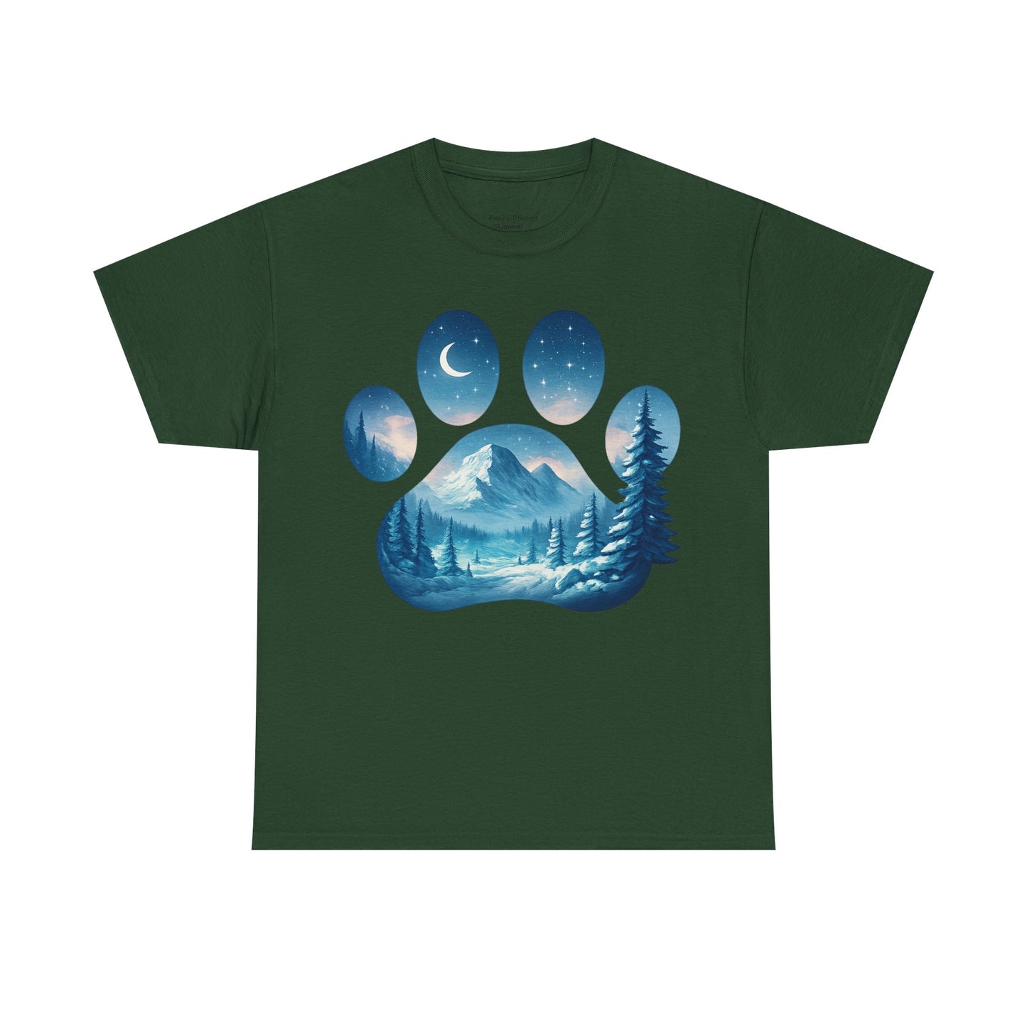 Nature-Inspired Paw Print Tee, Ideal for Pet Lovers, Perfect Gift for Birthdays, Relaxed Fit, Outdoor Adventures, Eco-Friendly