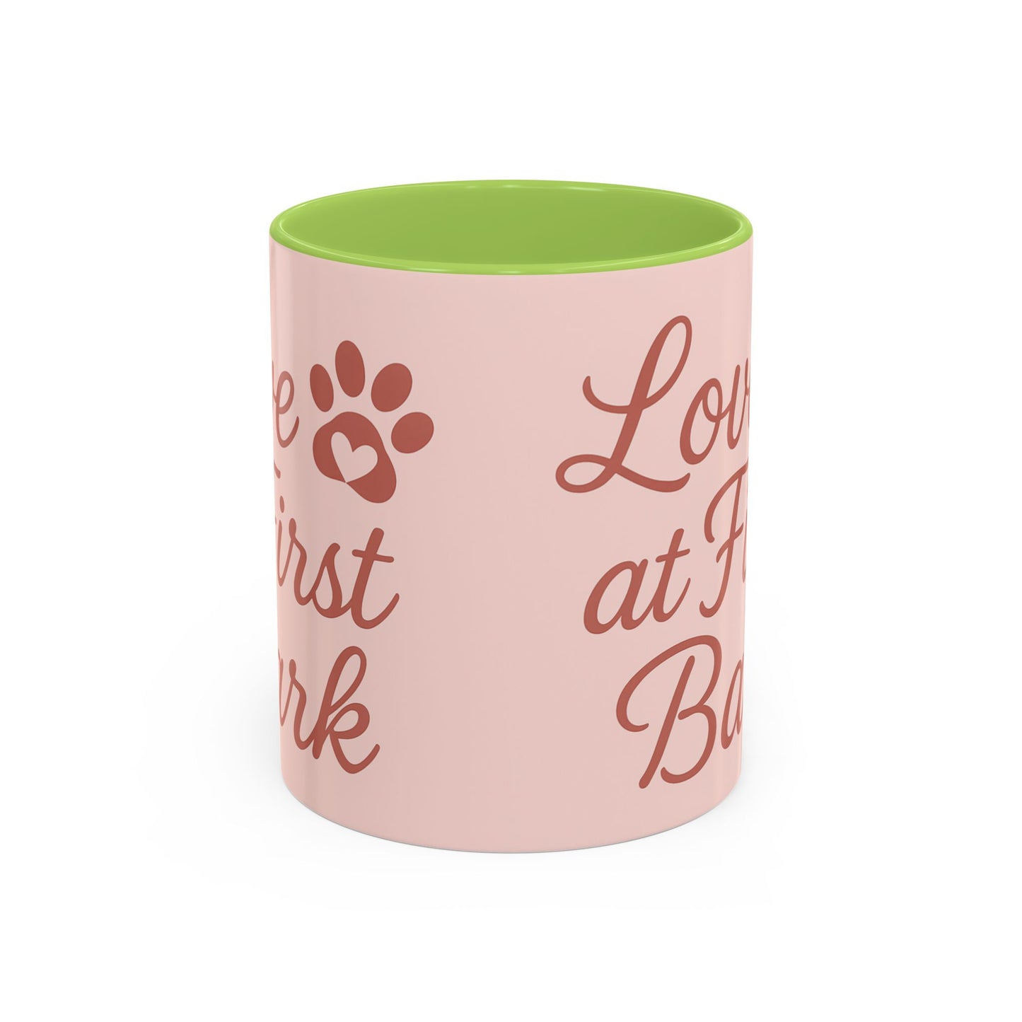 Love at First Bark Coffee Mug, Pet Lover Gift, Dog Mom Mug, Cute Dog Accessories, Animal Lover Coffee Cup