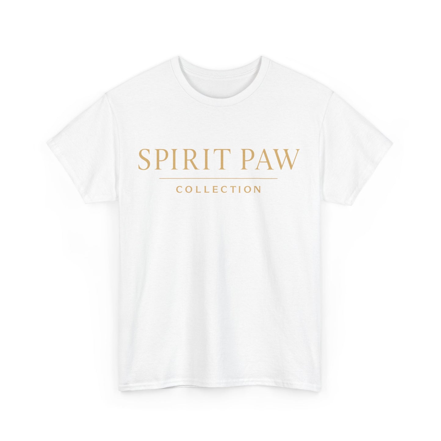 Unisex Spirit Paw Heavy Cotton Tee - Comfortable Tee for Animal Lovers, Casual Wear, Gift for Pet Owners, Everyday Style, Soft Cotton Shirt