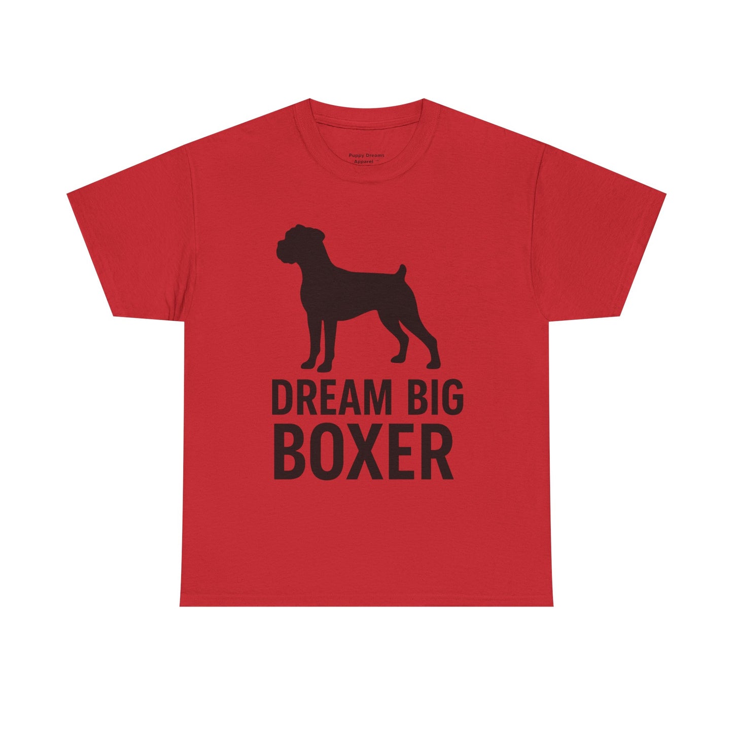 Dream Big Boxer Tee - Unisex Heavy Cotton Shirt for Dog Lovers, Gift for Boxer Owners, Pet Lovers Tee, Casual Dog Breed T-Shirt