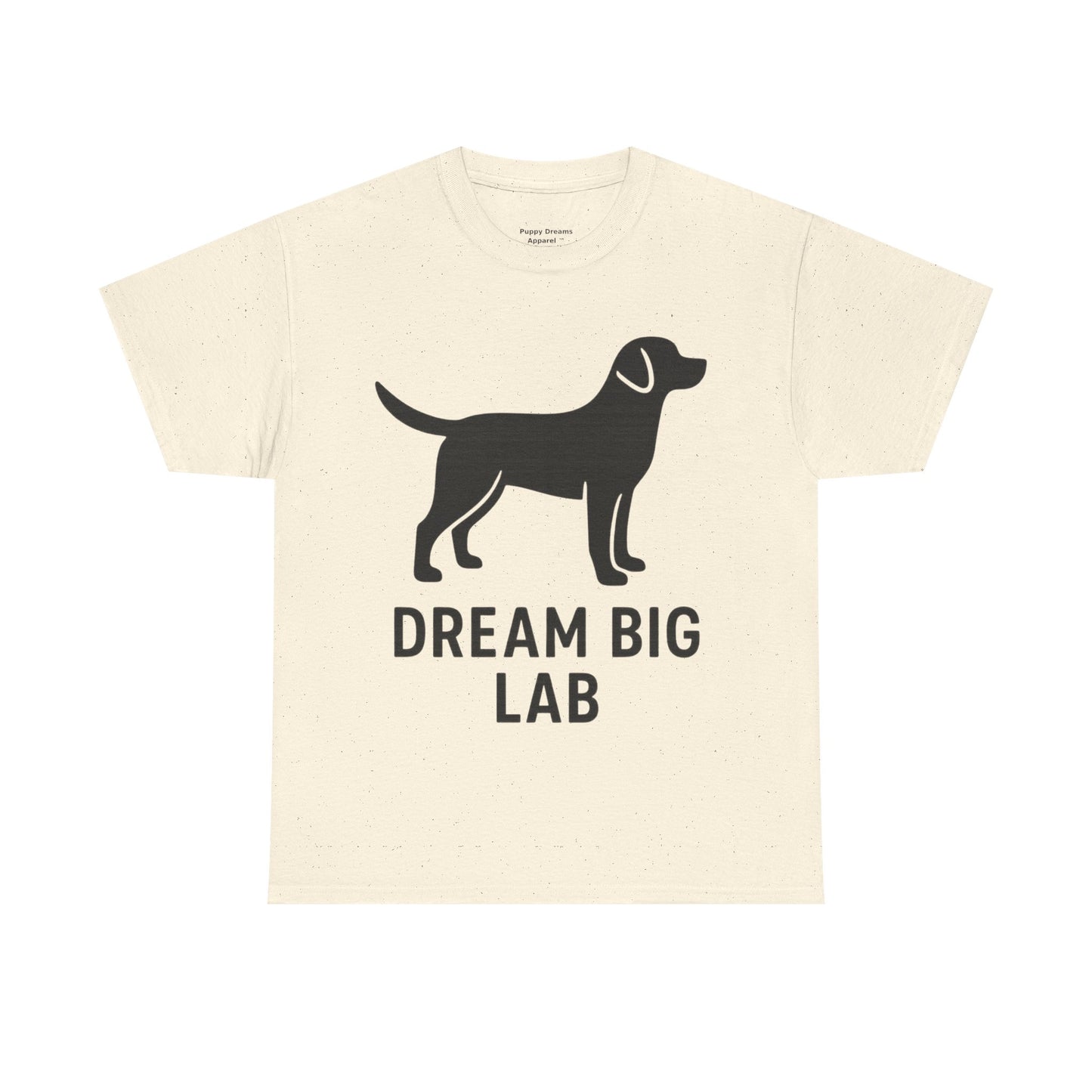 Dream Big Lab Unisex Heavy Cotton Tee - Perfect for Dog Lovers, Pet Enthusiasts, and Ideal Gift for Birthdays or Holidays