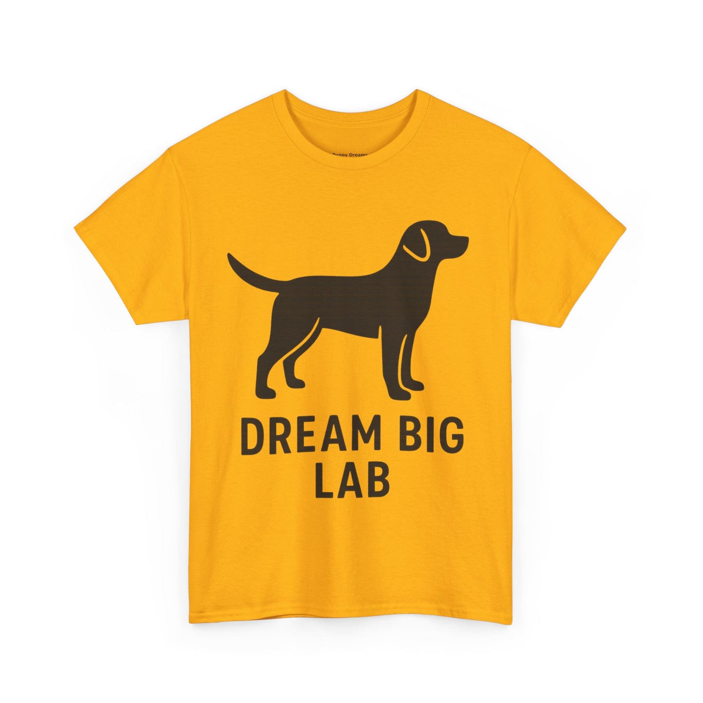 Dream Big Lab Unisex Heavy Cotton Tee - Perfect for Dog Lovers, Pet Enthusiasts, and Ideal Gift for Birthdays or Holidays