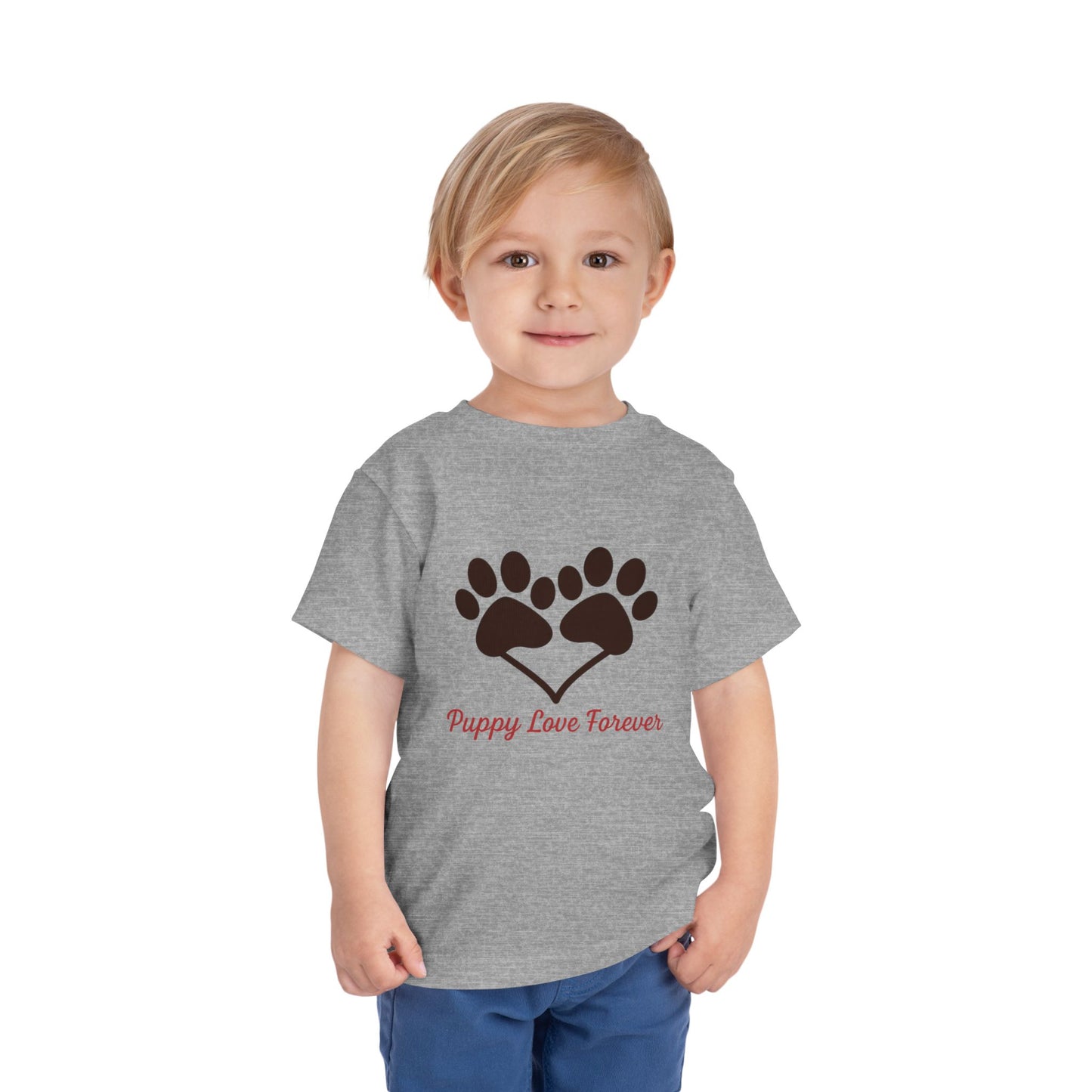 Puppy Love Toddler Tee | Cute Pet Shirt, Kids Dog Lover Gift, Summer Outfit, Animal Lover Apparel, Playful T-Shirt