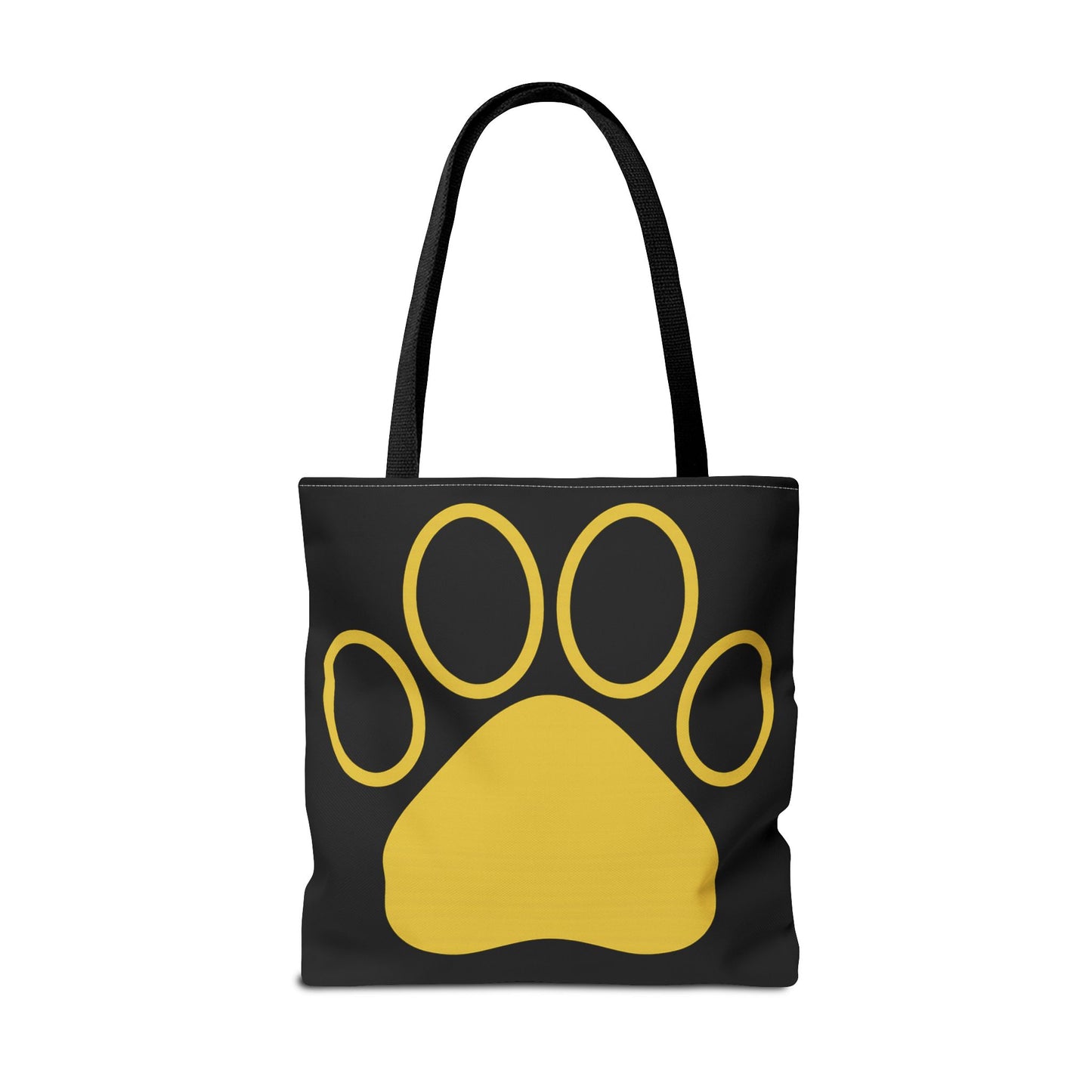 Custom Pet Lover Tote Bag, Yellow Paw Print, Eco-Friendly Bag, Gift for Pet Parents, Dog Mom Bag, Animal Lover Bag