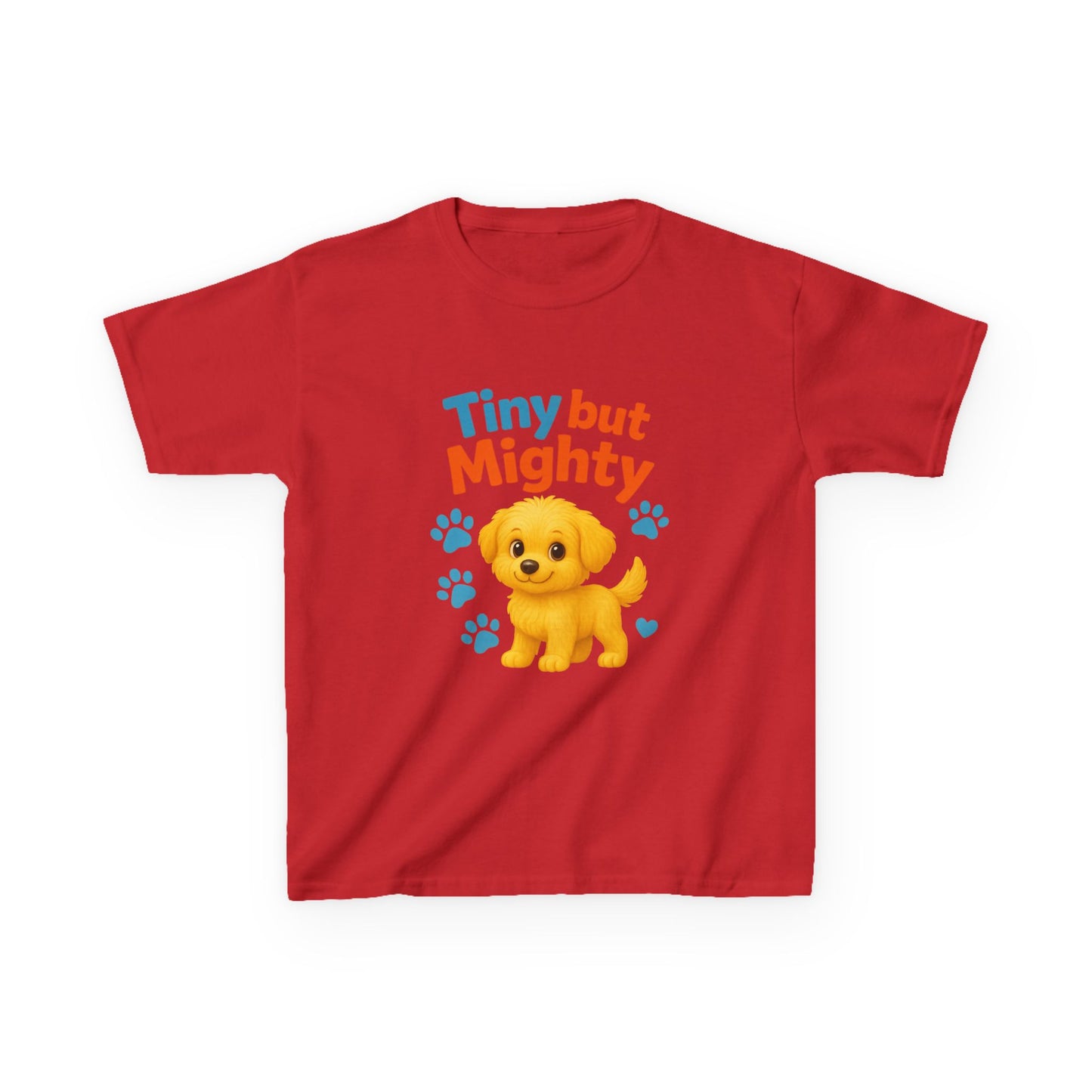 Tiny but Mighty Kids Tee - Adorable Child's Cotton T-Shirt, Perfect for Birthdays, Playdates, Pet Lovers, Everyday Wear, Summer Fun