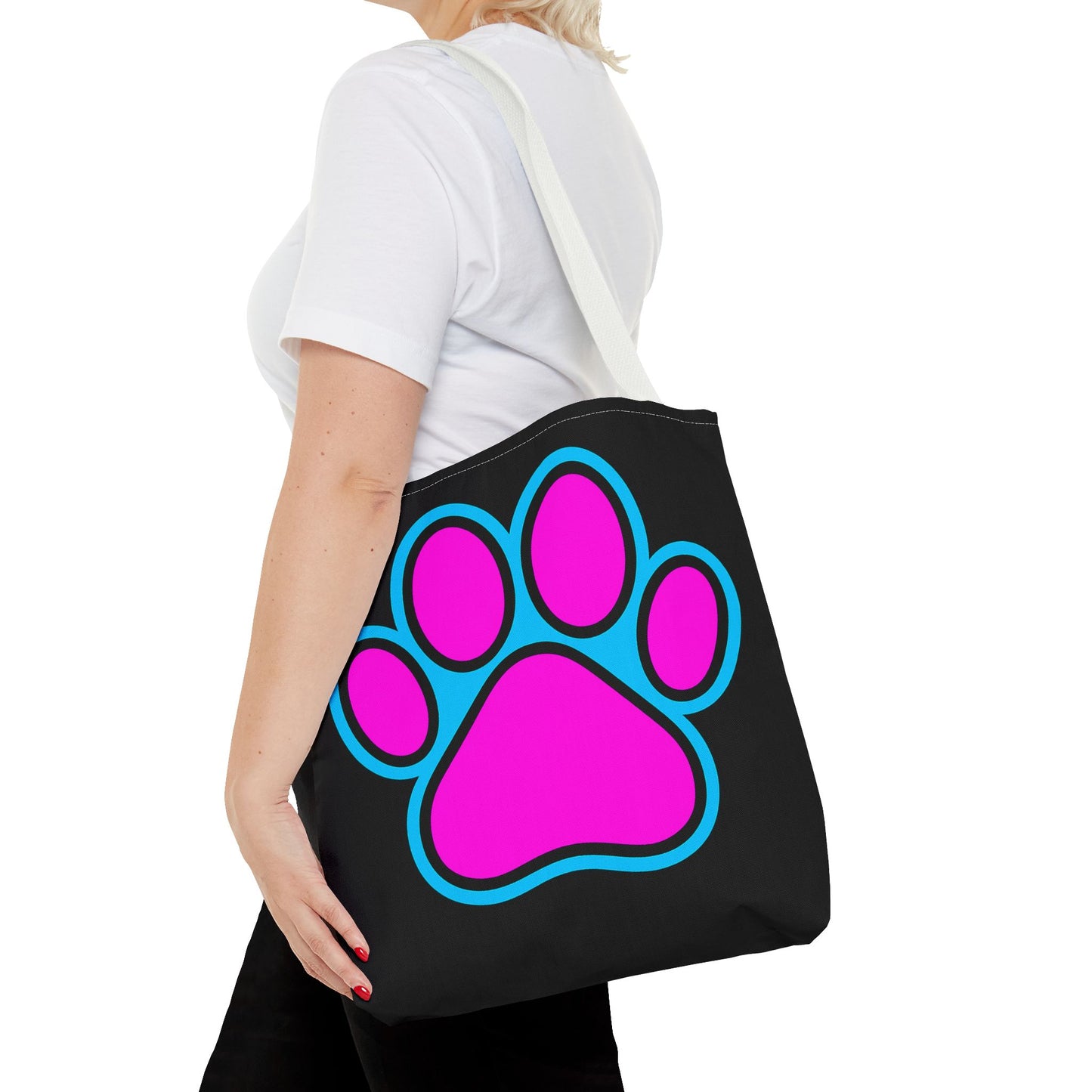 Stylish Pet Lover Tote Bag, Cute Paw Print Design, Reusable Shopping Bag, Gift for Animal Lovers, Eco-Friendly Accessory