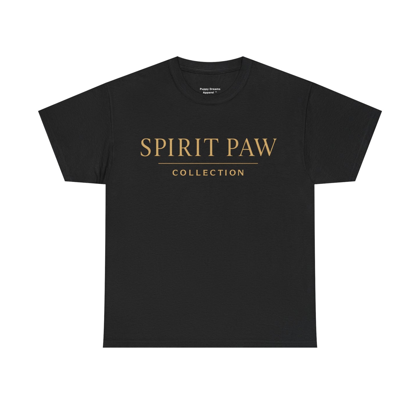Unisex Spirit Paw Heavy Cotton Tee - Comfortable Tee for Animal Lovers, Casual Wear, Gift for Pet Owners, Everyday Style, Soft Cotton Shirt
