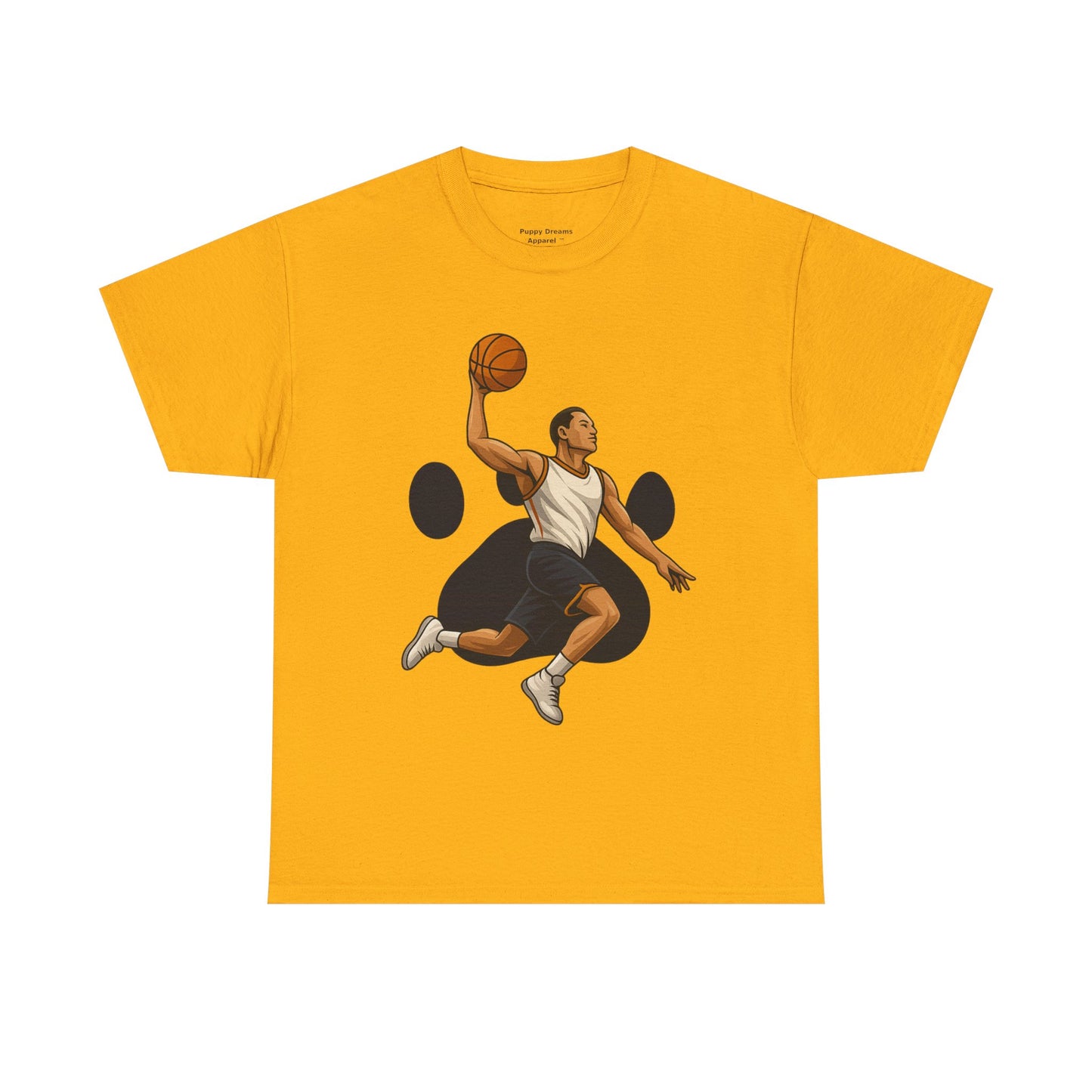 Basketball Dunk Unisex Heavy Cotton Tee | Sports Fan Shirt, Gift for Athletes, Sportswear, Streetwear, Casual Tee
