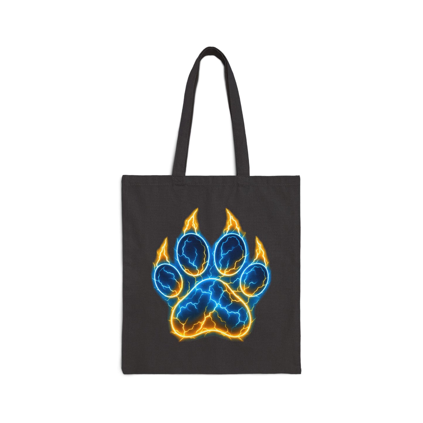 Vibrant Fire Paw Print Tote Bag | Pet Lover Gift, Reusable Shopping Bag, Animal Theme, Customizable Design, Eco-Friendly Accessory