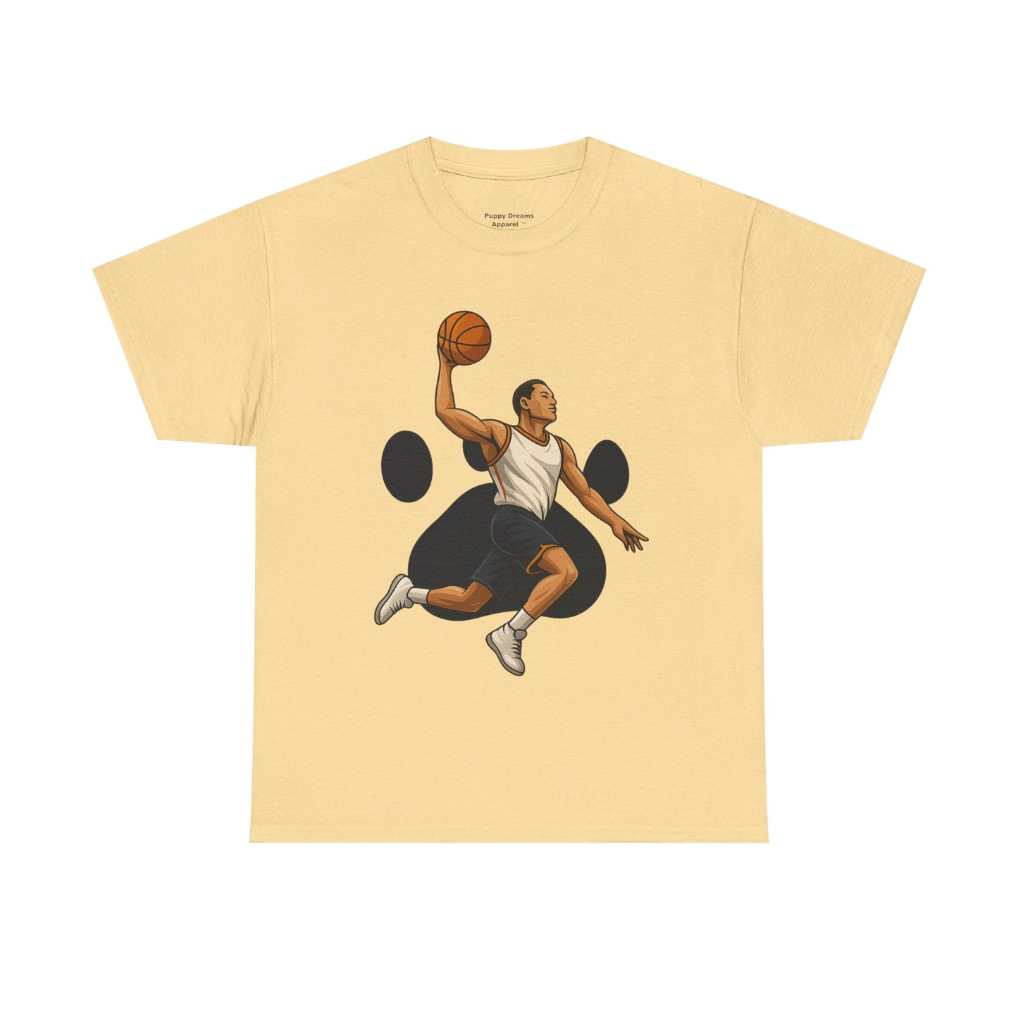 Basketball Dunk Unisex Heavy Cotton Tee | Sports Fan Shirt, Gift for Athletes, Sportswear, Streetwear, Casual Tee
