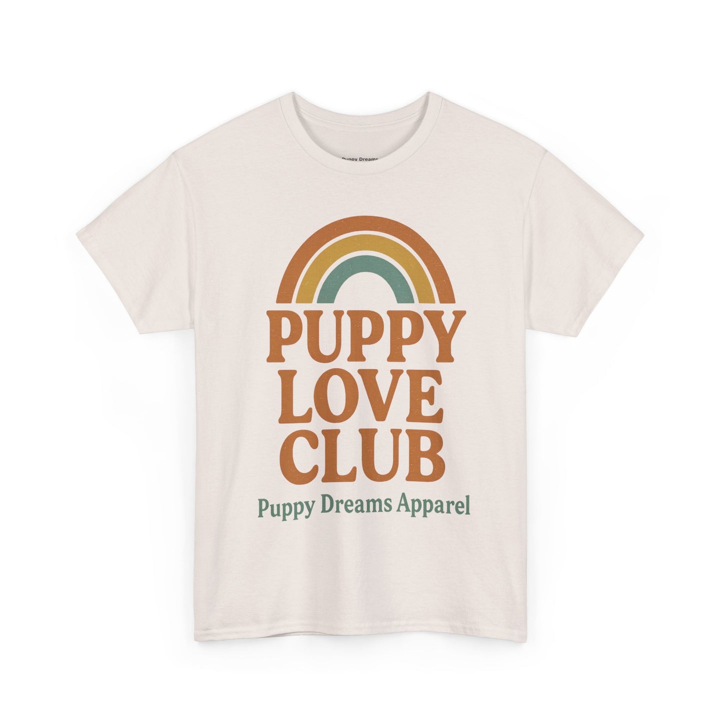 Puppy Love Club Unisex Heavy Cotton Tee, Dog Lover Shirt, Pet Owner Gift, Cute Graphic Tee, Animal Enthusiast Apparel, Casual Everyday Wear