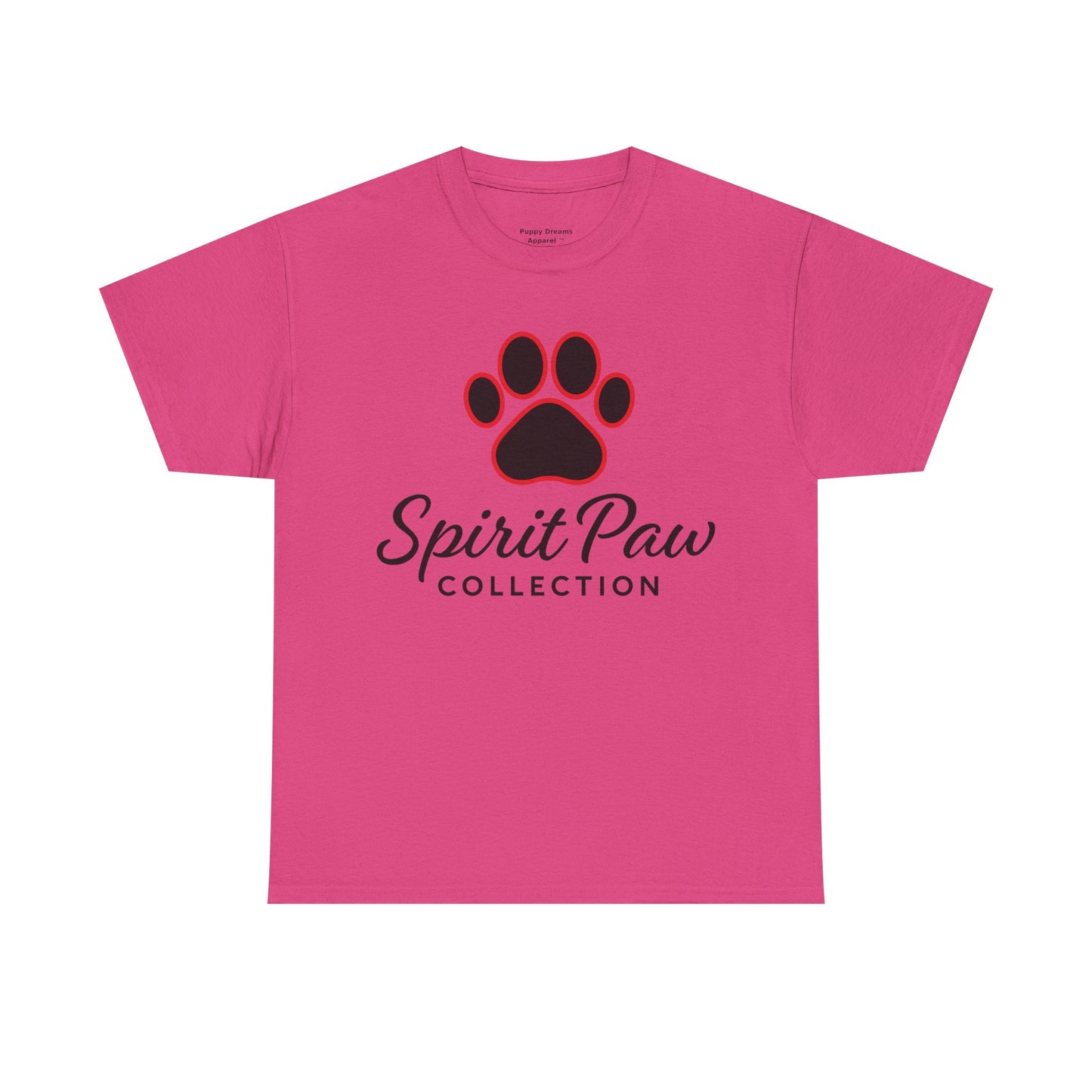 Unisex Heavy Cotton Tee with Spirit Paw Design | Pet Lover Gift, Animal Rescue Shirt, Casual Wear, Paw Print Tee, Dog Mom Apparel