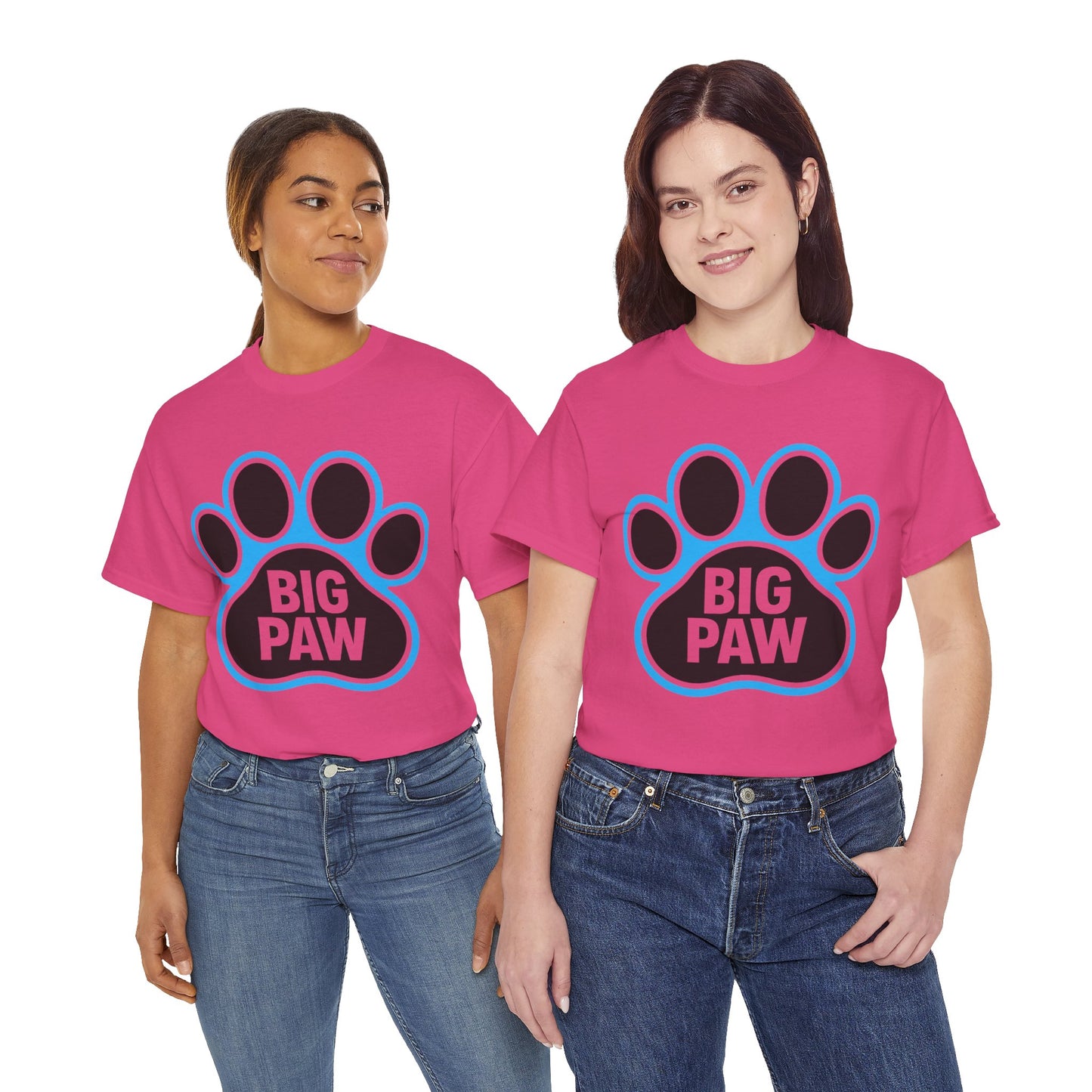 Big Paw Animal Lover Tee, Pet Owner Gift, Unisex Cotton Shirt for Dog Lovers, Cute Paw Print Tee, Casual Everyday Wear