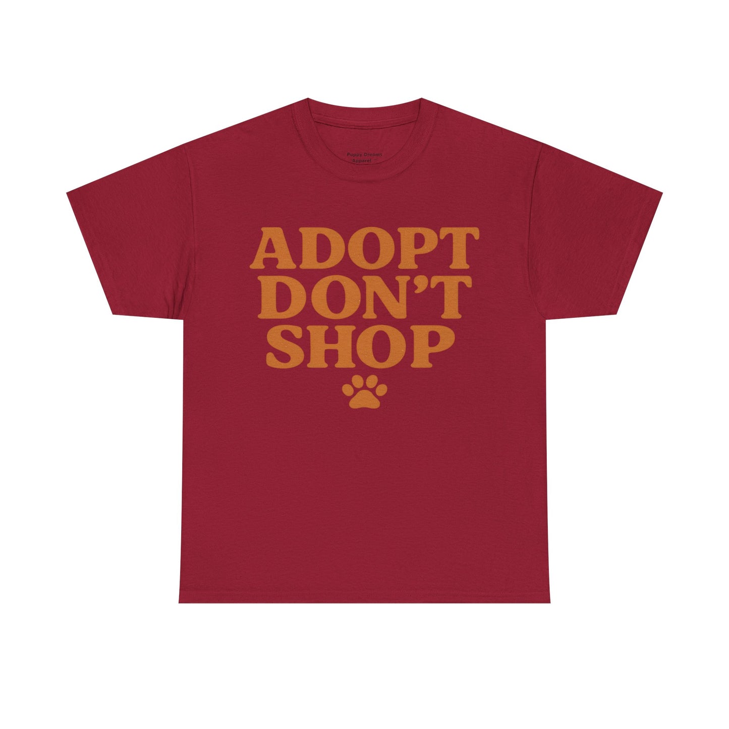 Adopt Don't Shop Unisex Heavy Cotton Tee, Pet Lover Gift, Animal Rescue T-Shirt, Ethical Fashion, Animal Rights, Casual Everyday Wear