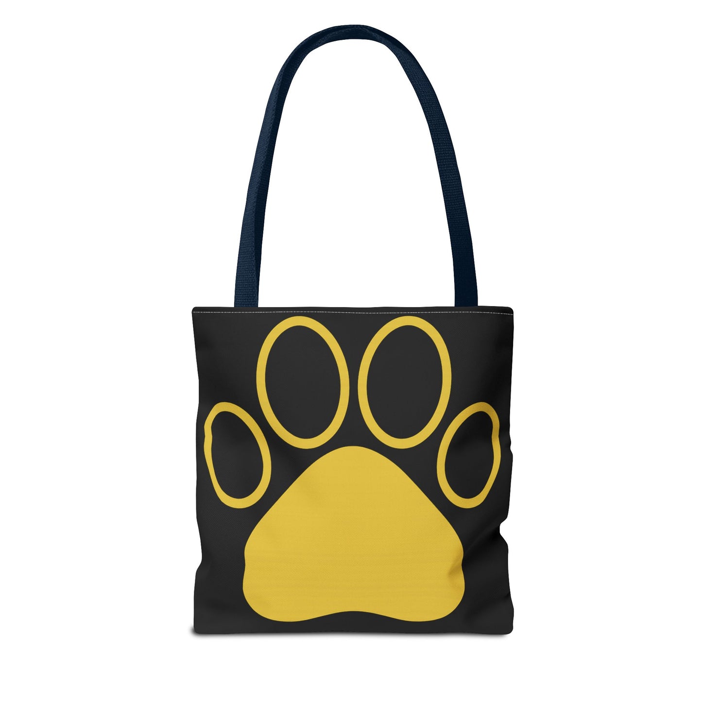 Custom Pet Lover Tote Bag, Yellow Paw Print, Eco-Friendly Bag, Gift for Pet Parents, Dog Mom Bag, Animal Lover Bag