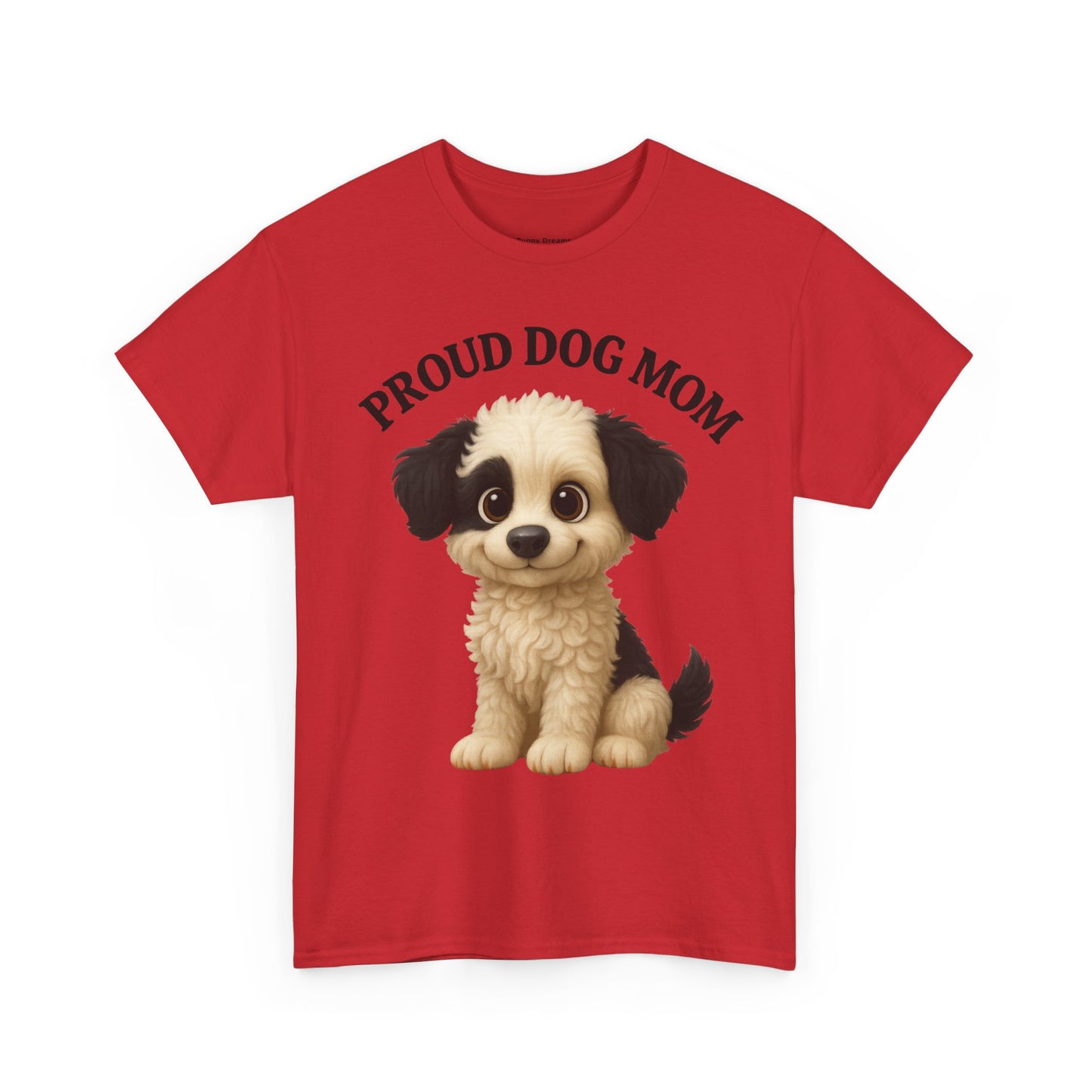 Proud Dog Mom Tee, Unisex Cotton Shirt for Dog Lovers, Pet Owner Gift, Casual Wear, Animal Lover Apparel