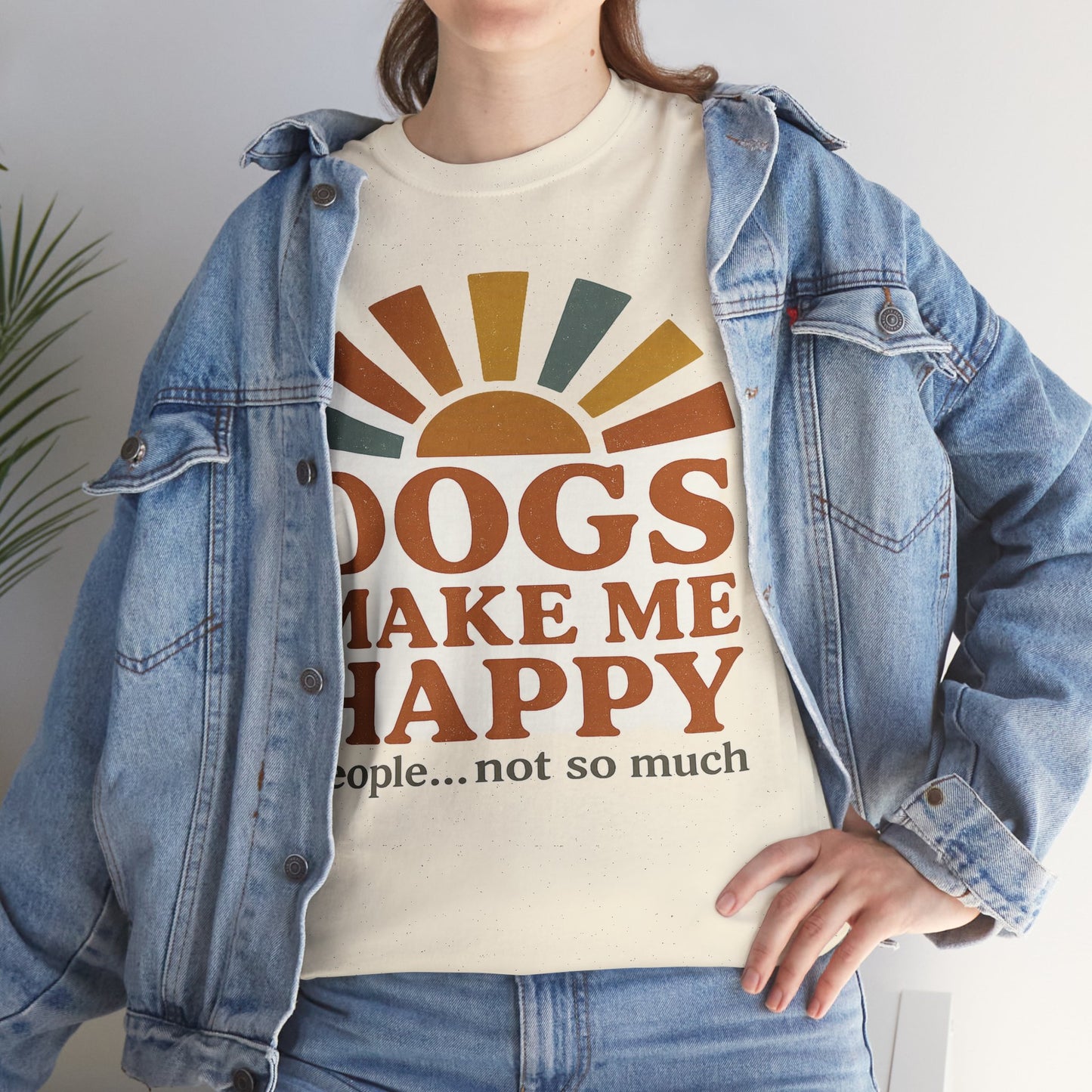 Dog Lover's Unisex Heavy Cotton Tee - Relaxed Fit, Perfect for Pet Owners, Casual Wear, Gift Ideas, Dog-Themed Apparel