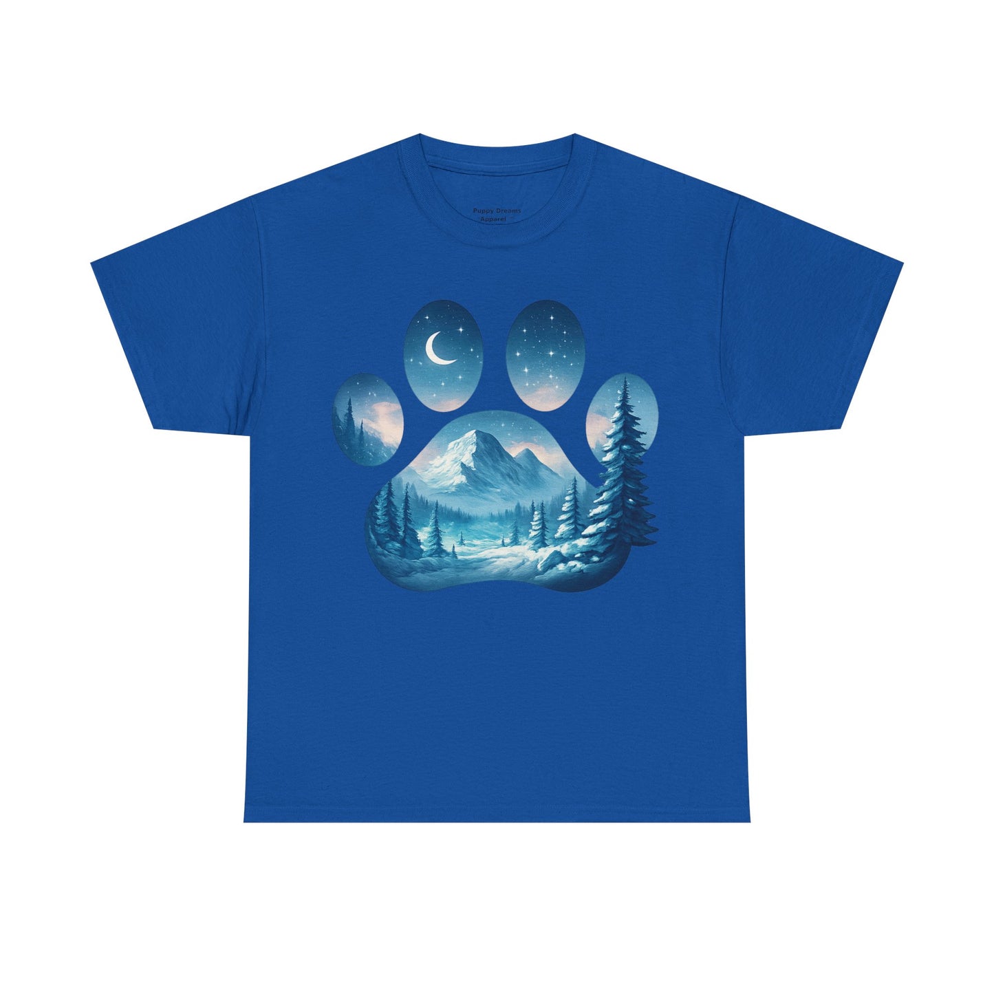 Nature-Inspired Paw Print Tee, Ideal for Pet Lovers, Perfect Gift for Birthdays, Relaxed Fit, Outdoor Adventures, Eco-Friendly