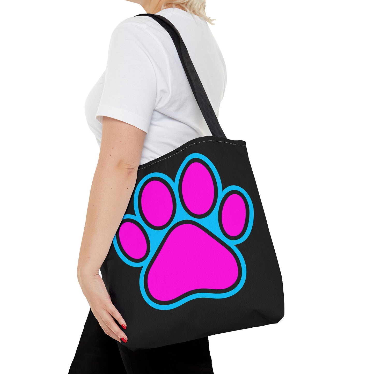 Stylish Pet Lover Tote Bag, Cute Paw Print Design, Reusable Shopping Bag, Gift for Animal Lovers, Eco-Friendly Accessory