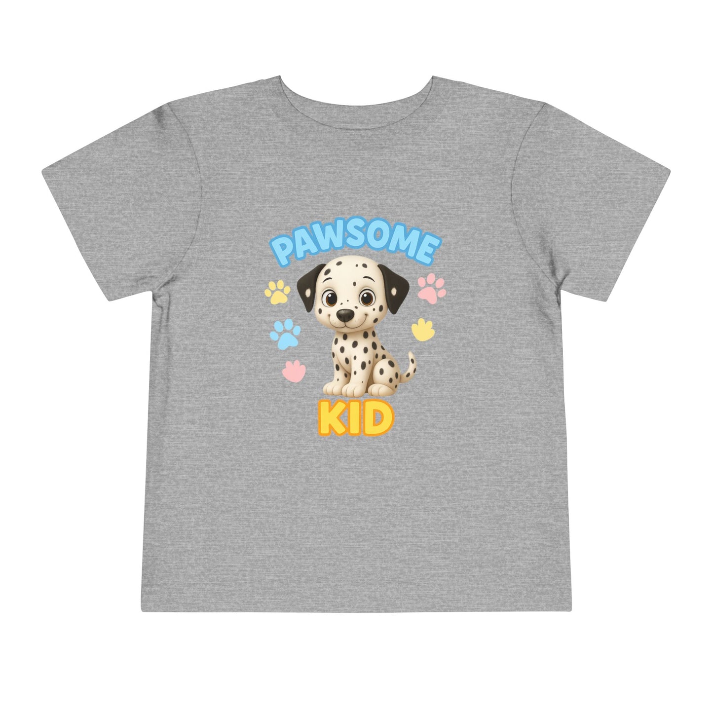 Pawsome Kid Toddler Tee, Cute Dog Tee for Toddlers, Kids' Short Sleeve Shirt, Birthday Gift, Animal Lovers, Pet Themed Apparel