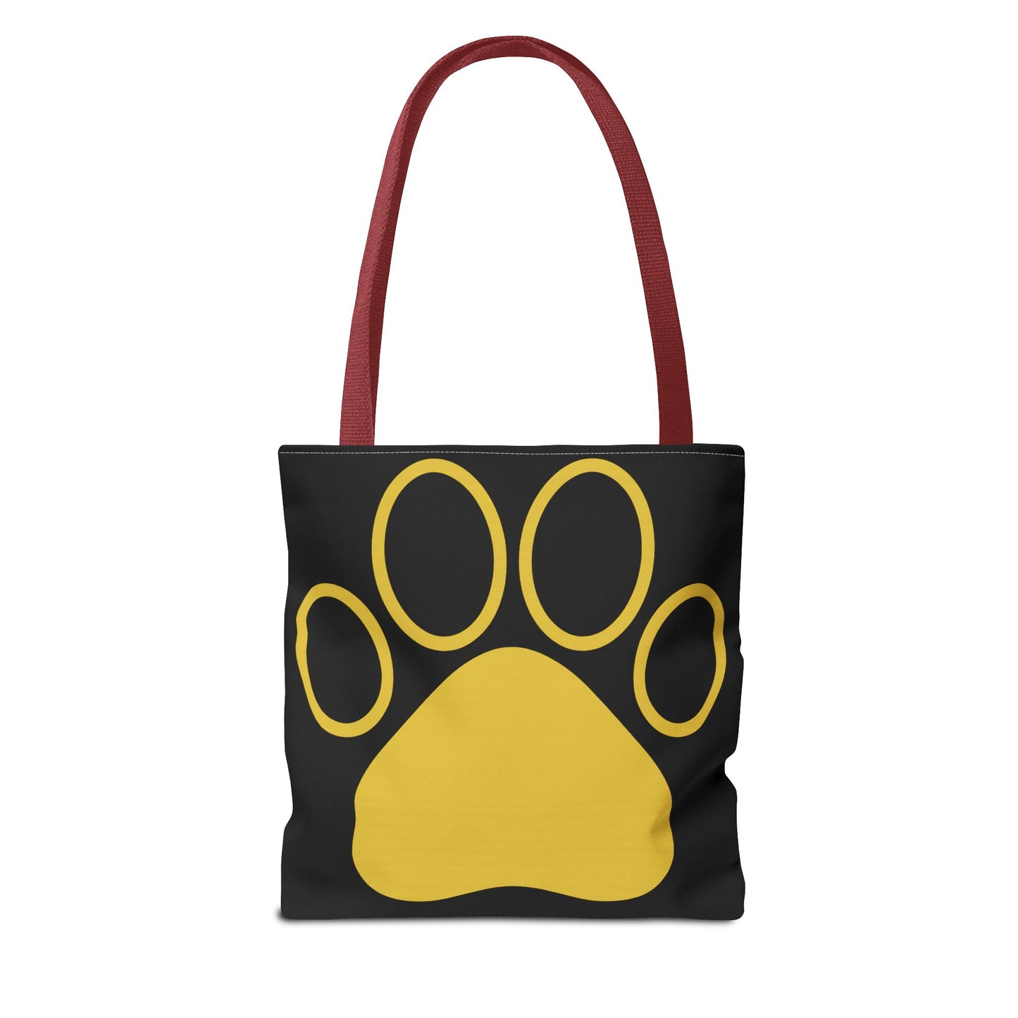 Custom Pet Lover Tote Bag, Yellow Paw Print, Eco-Friendly Bag, Gift for Pet Parents, Dog Mom Bag, Animal Lover Bag