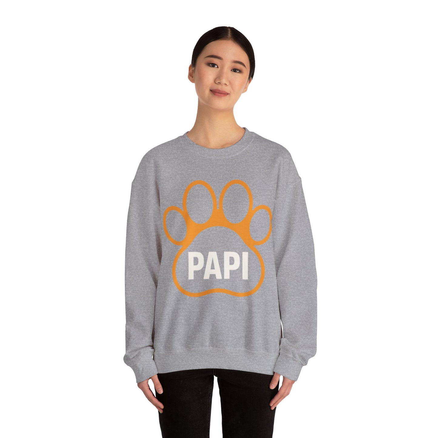 Paw Print Unisex Sweatshirt for Pet Lovers, Cozy Gift for Dog Moms, Birthday Gift, Animal Lover Apparel, Cute Pet Owner Crewneck