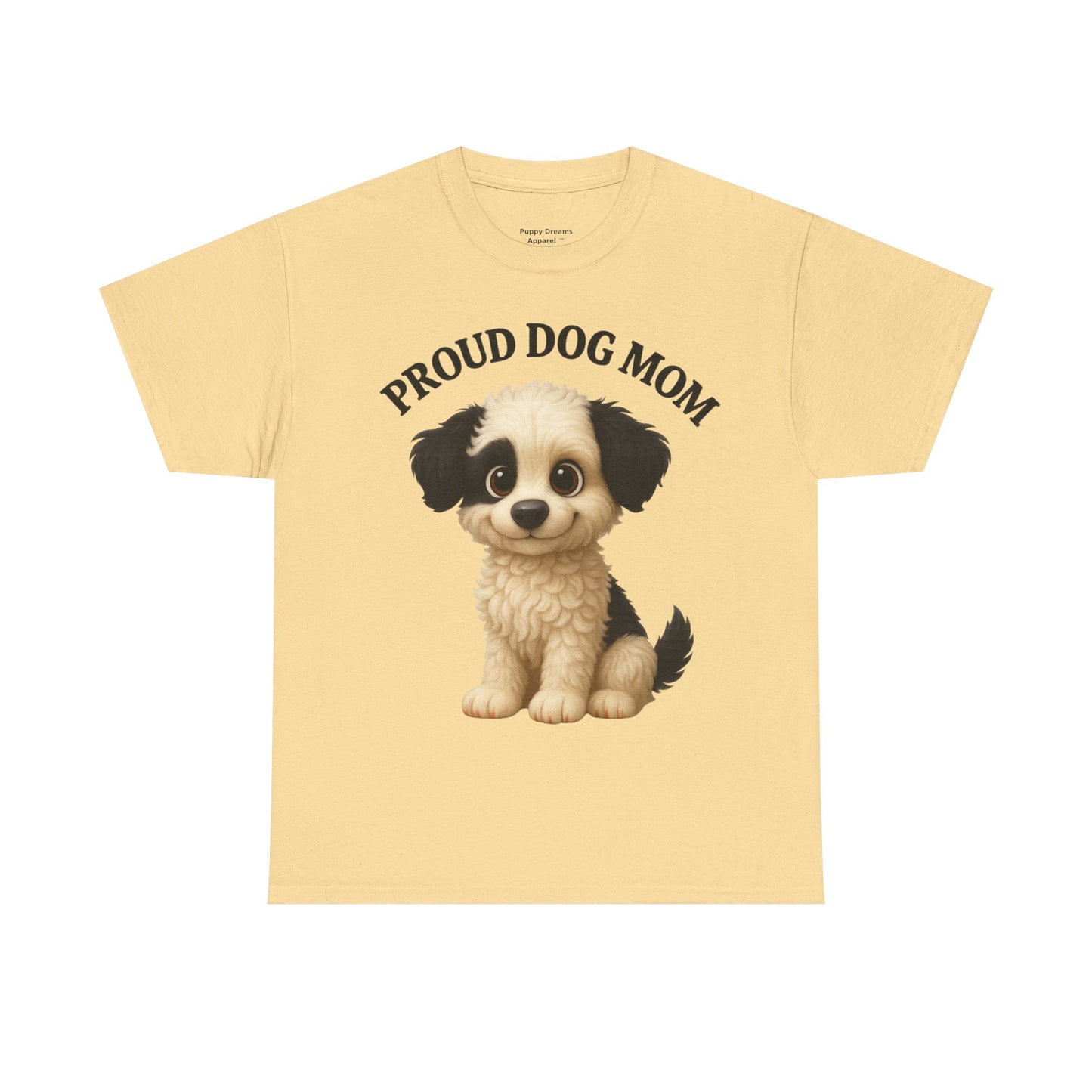 Proud Dog Mom Tee, Unisex Cotton Shirt for Dog Lovers, Pet Owner Gift, Casual Wear, Animal Lover Apparel